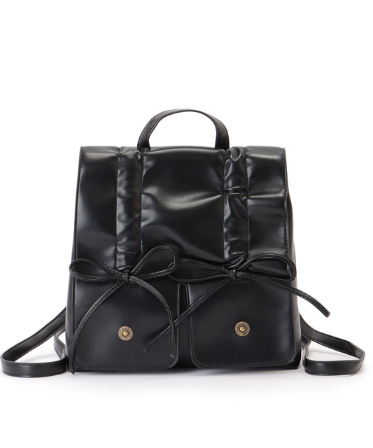 リボン ギャザー スクエア リュックサック