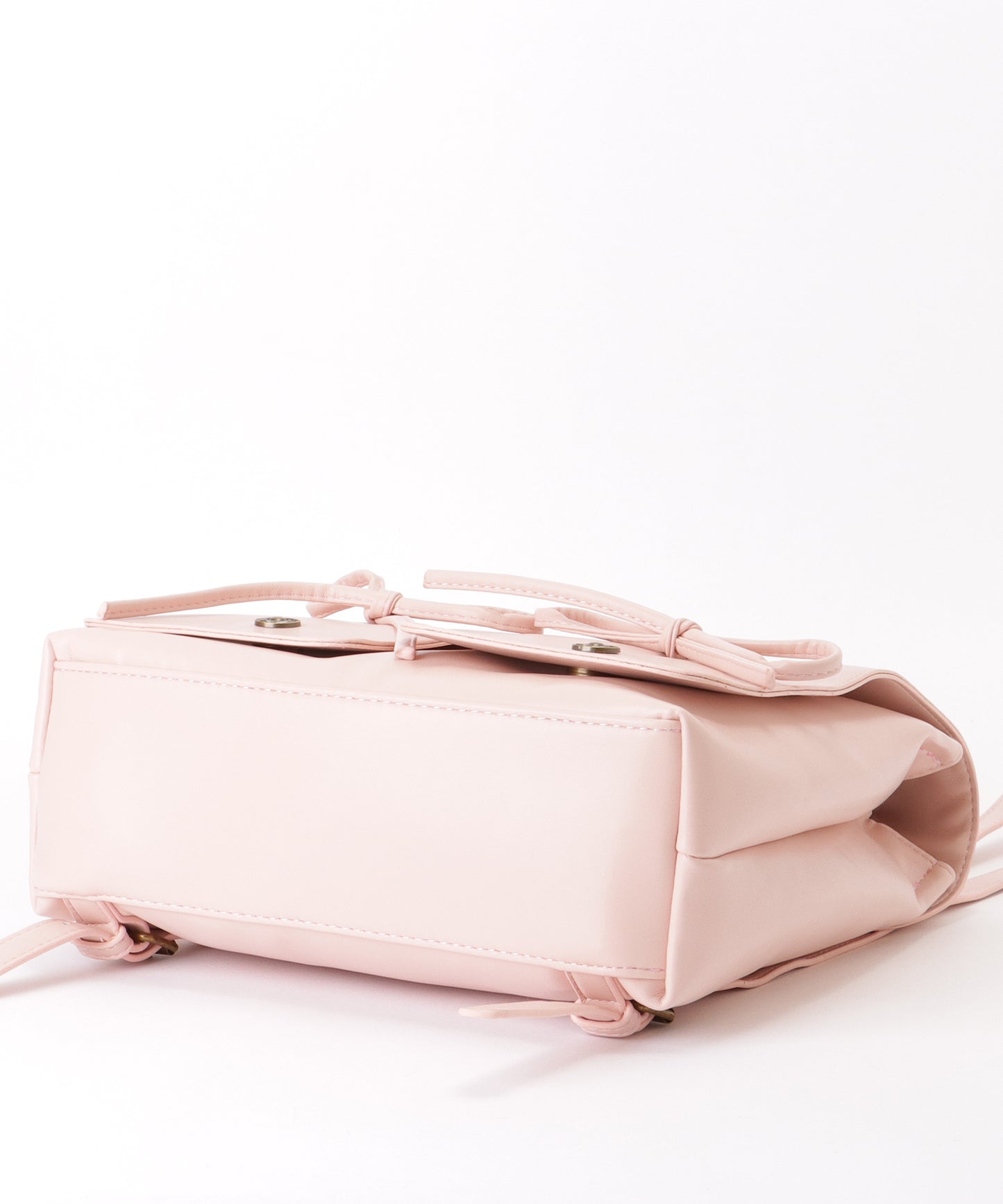 リボン ギャザー スクエア リュックサック