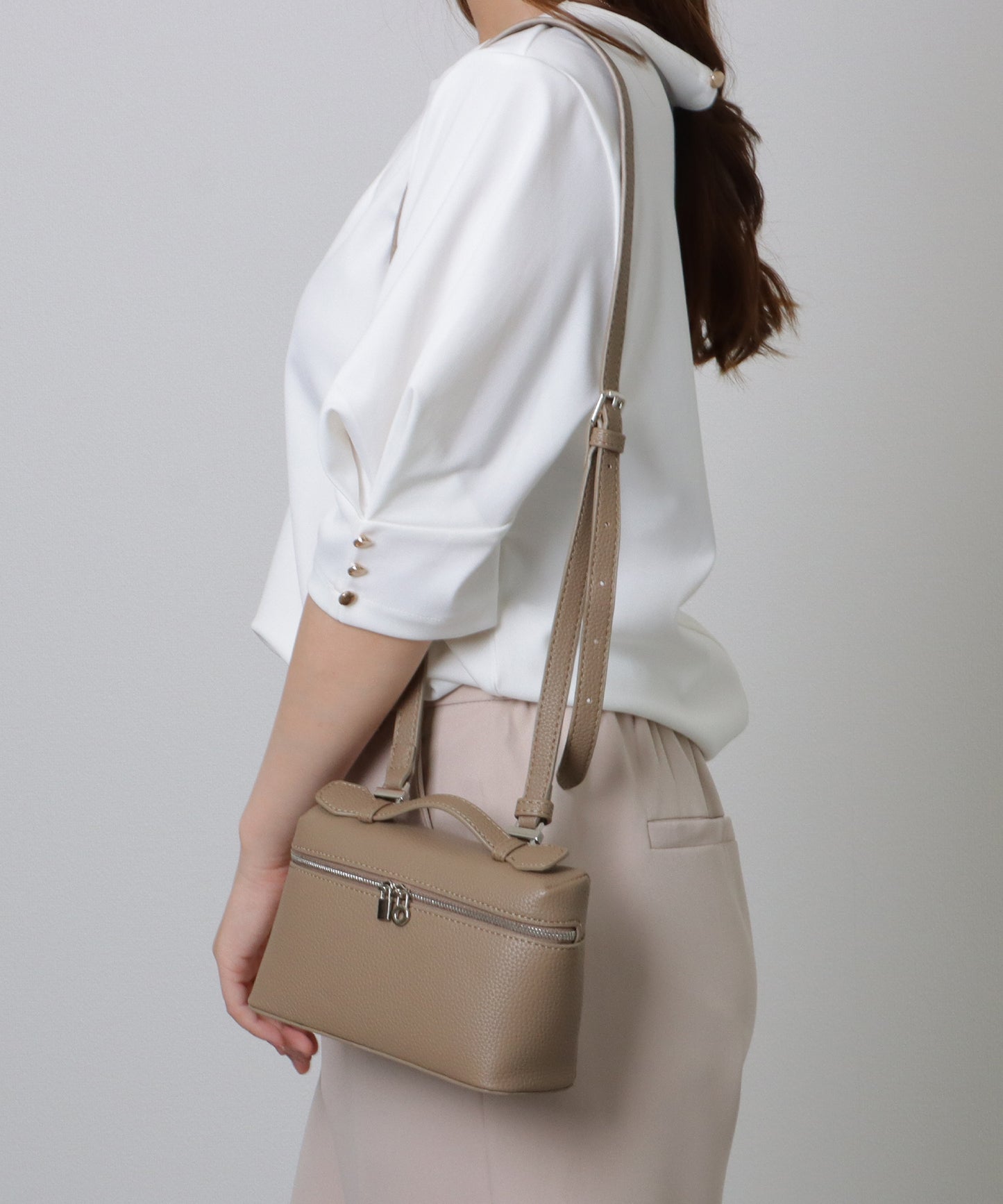 スクエア 2WAY コンパクト ショルダーバッグ