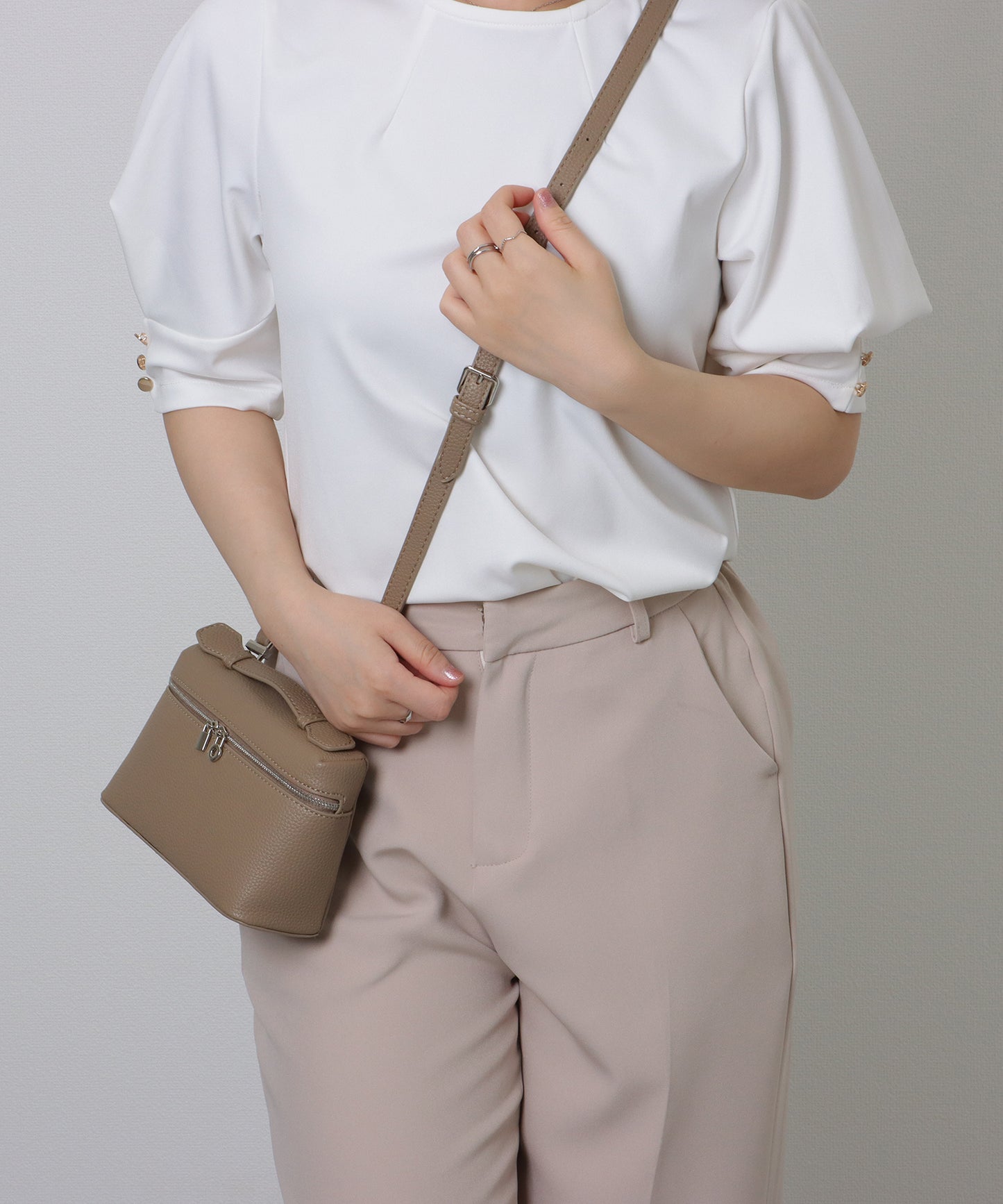 スクエア 2WAY コンパクト ショルダーバッグ