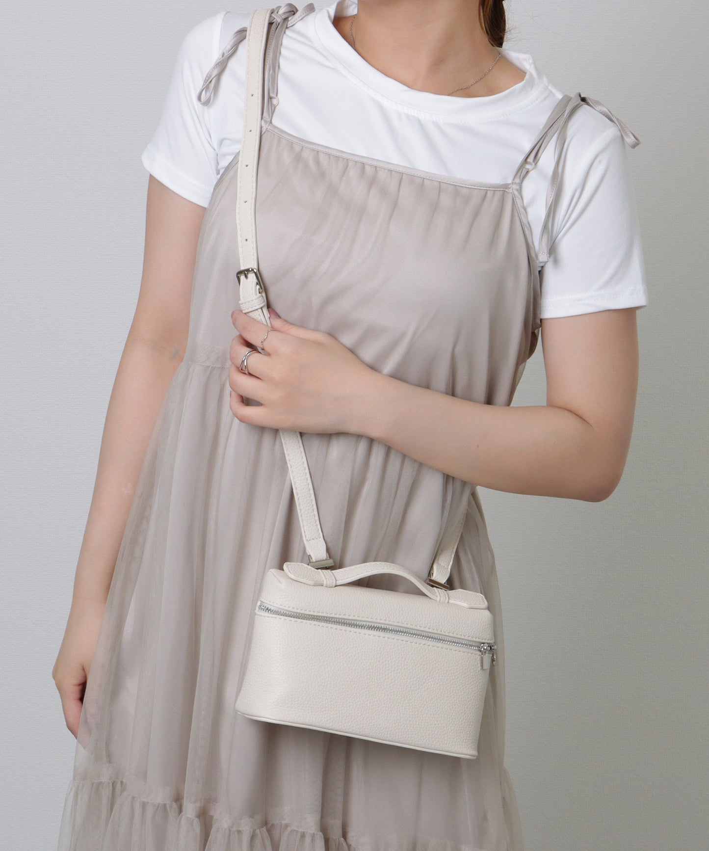 スクエア 2WAY コンパクト ショルダーバッグ