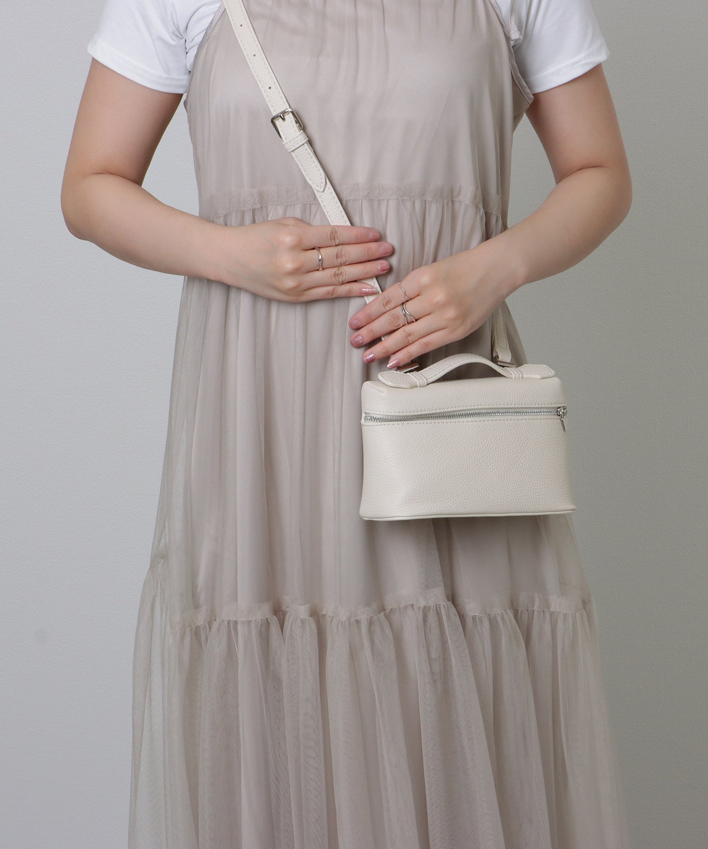 スクエア 2WAY コンパクト ショルダーバッグ