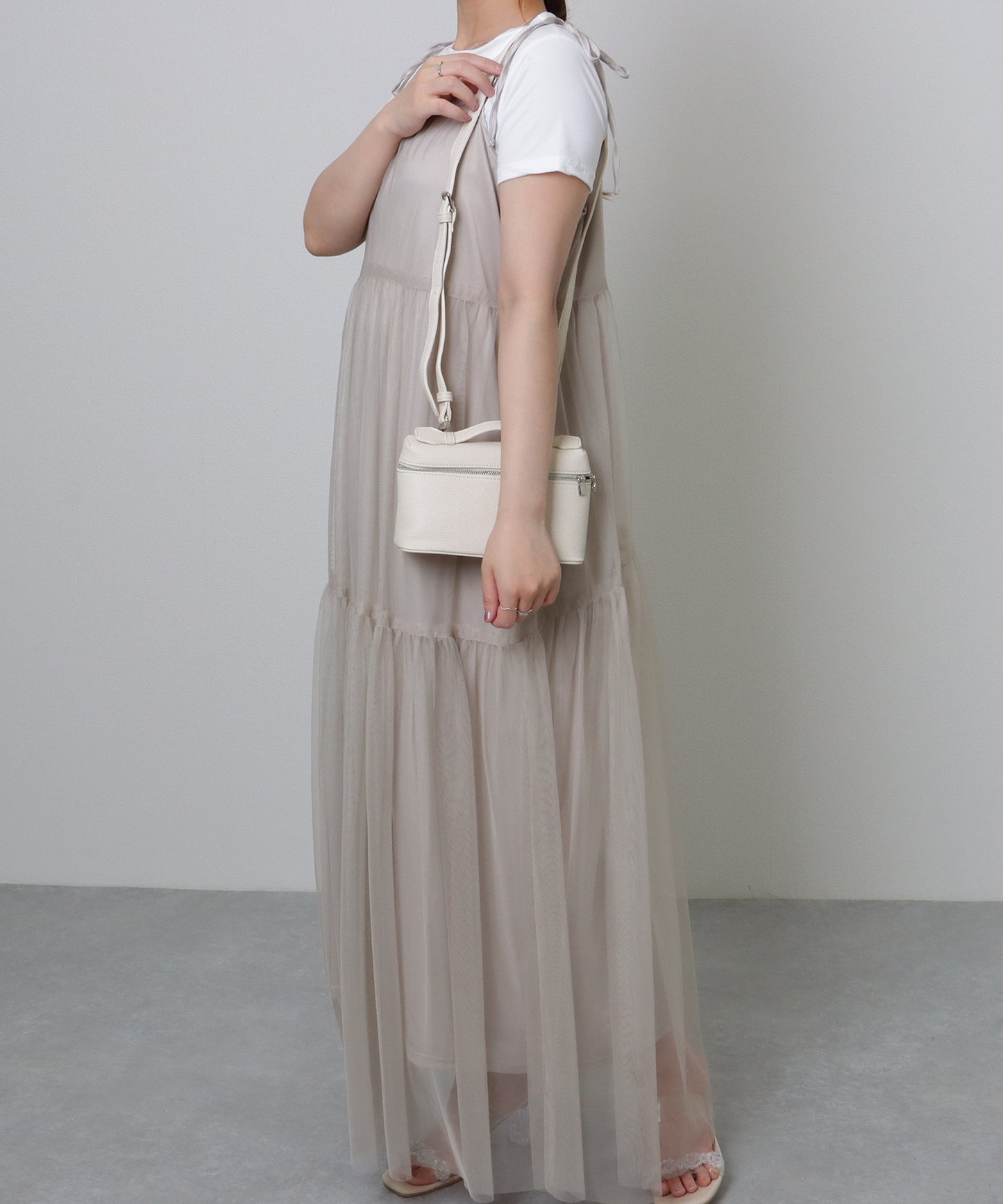 スクエア 2WAY コンパクト ショルダーバッグ