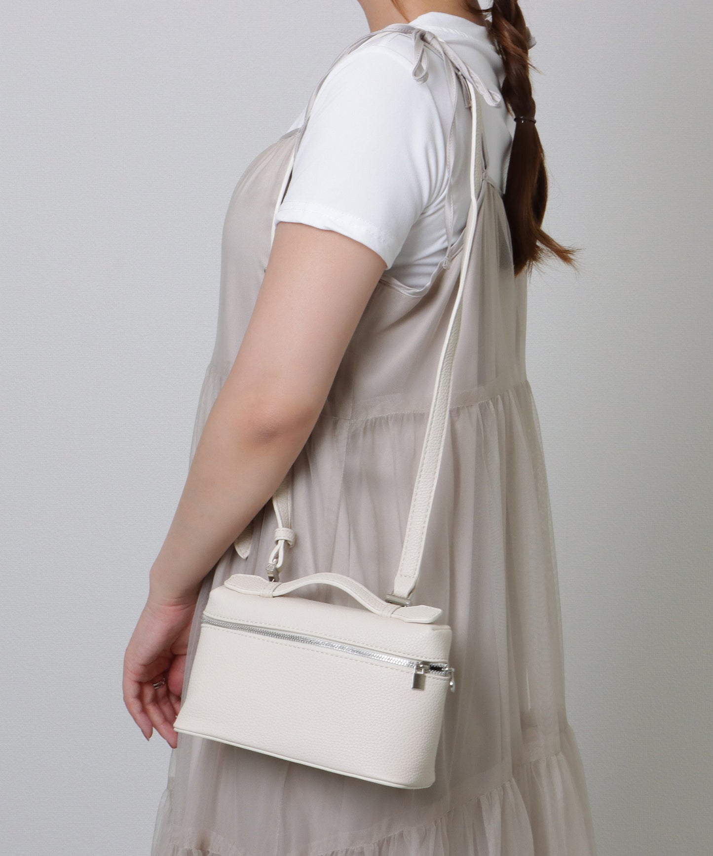 スクエア 2WAY コンパクト ショルダーバッグ