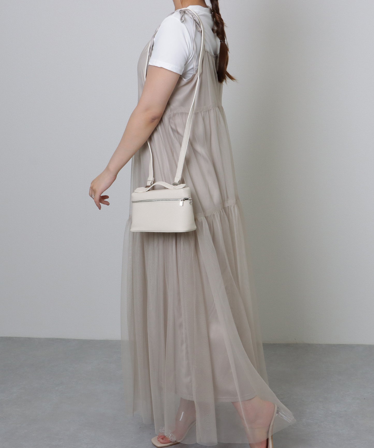 スクエア 2WAY コンパクト ショルダーバッグ