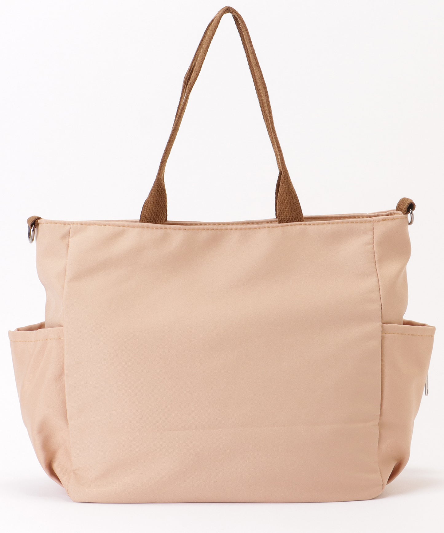 ソリッドカラー 多ポケット 2WAY ビッグ ショルダーバッグ