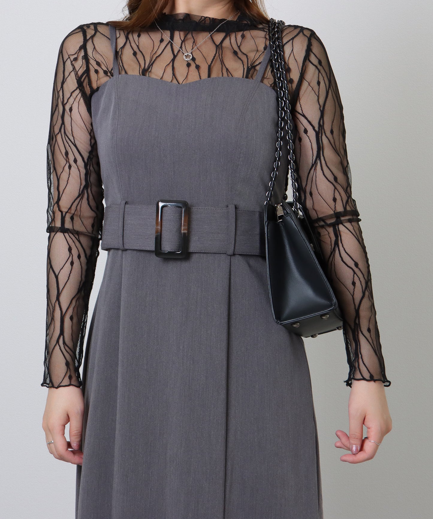 キルティング スクエア 2WAY チェーン ショルダーバッグ