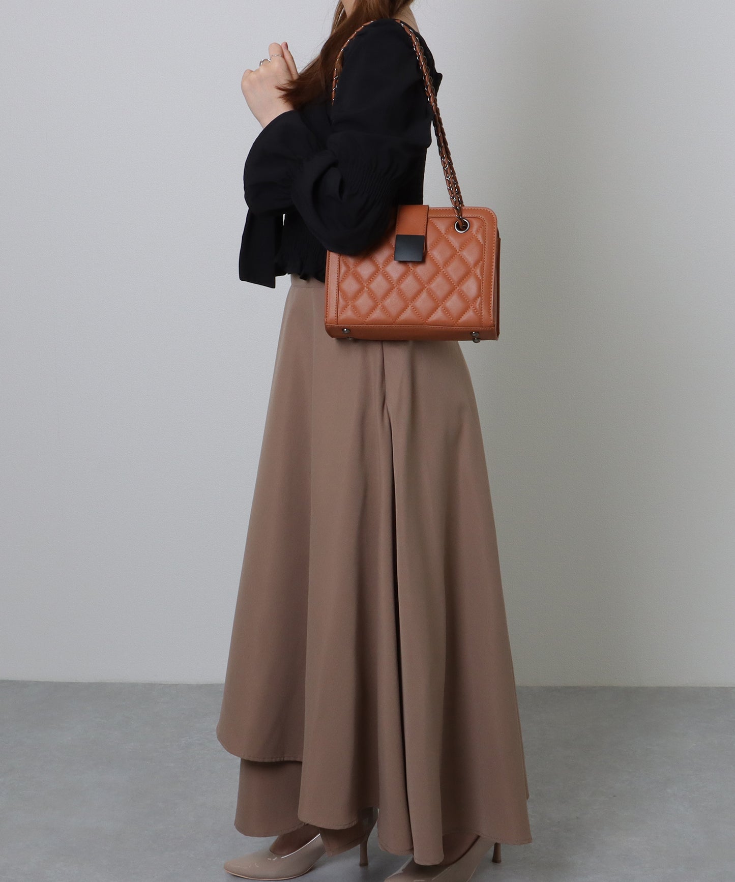 キルティング スクエア 2WAY チェーン ショルダーバッグ