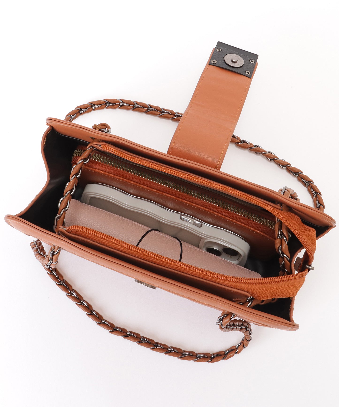 キルティング スクエア 2WAY チェーン ショルダーバッグ