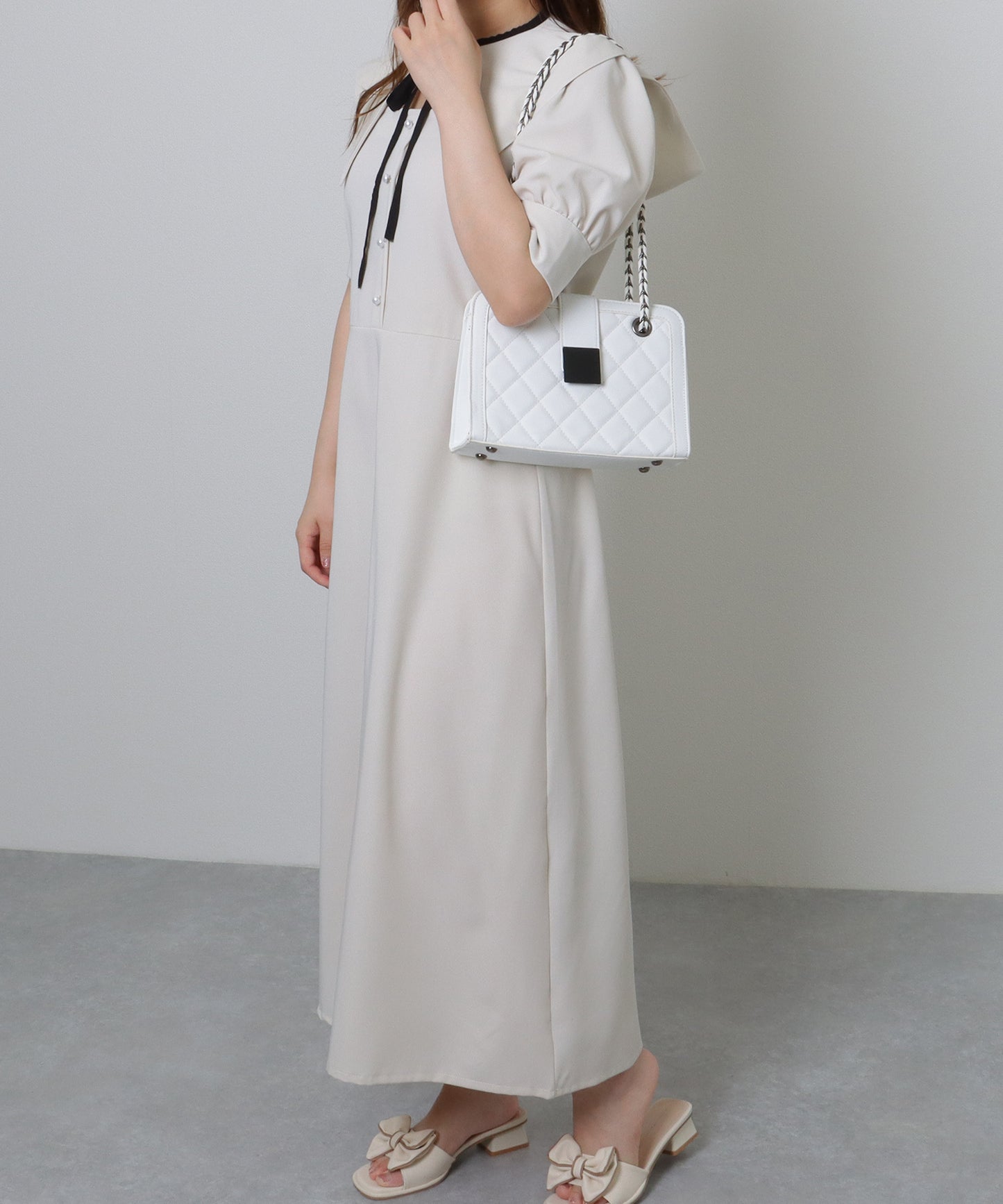 キルティング スクエア 2WAY チェーン ショルダーバッグ