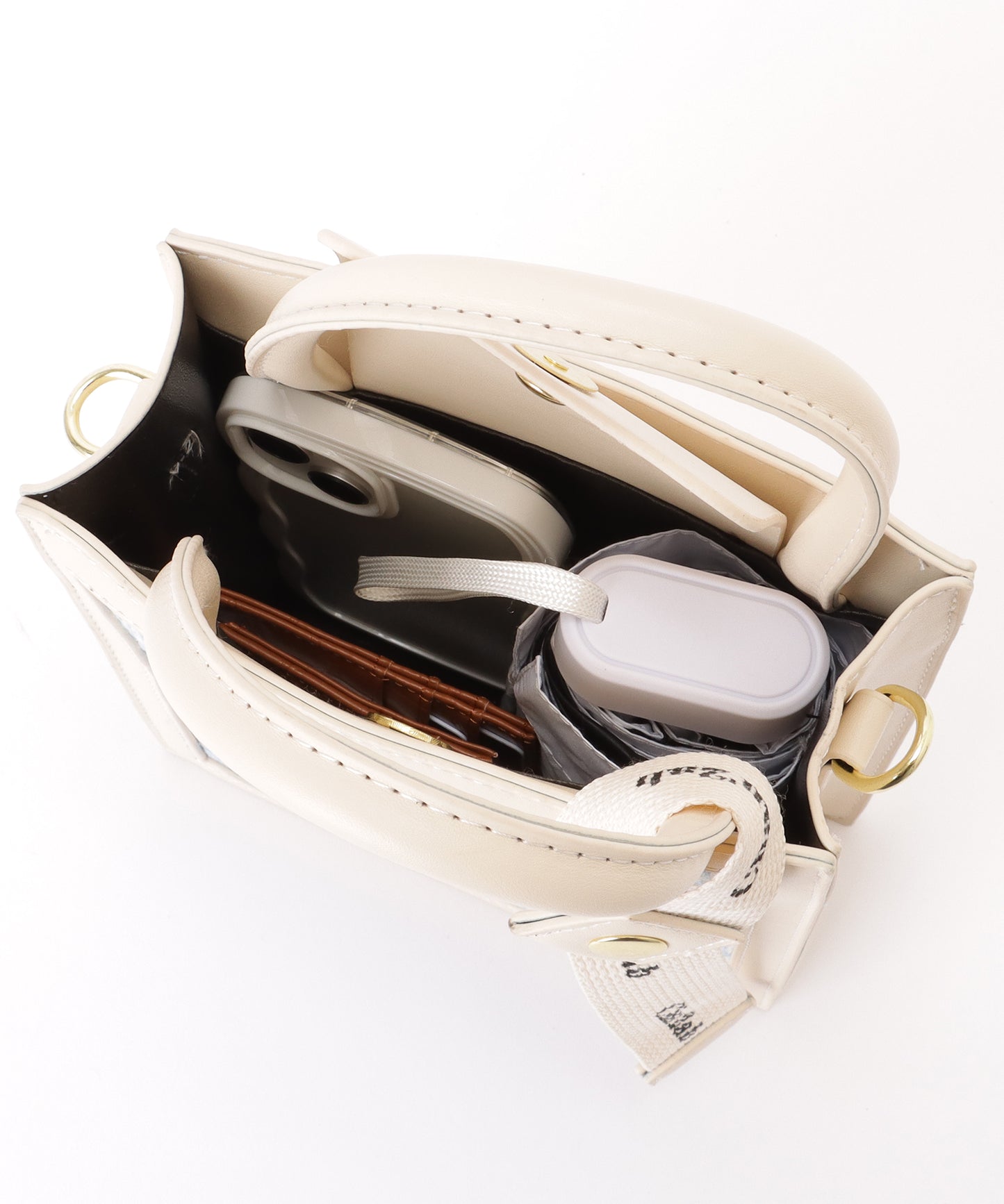 チェック柄 2WAY スクエア コンパクト ショルダーバッグ