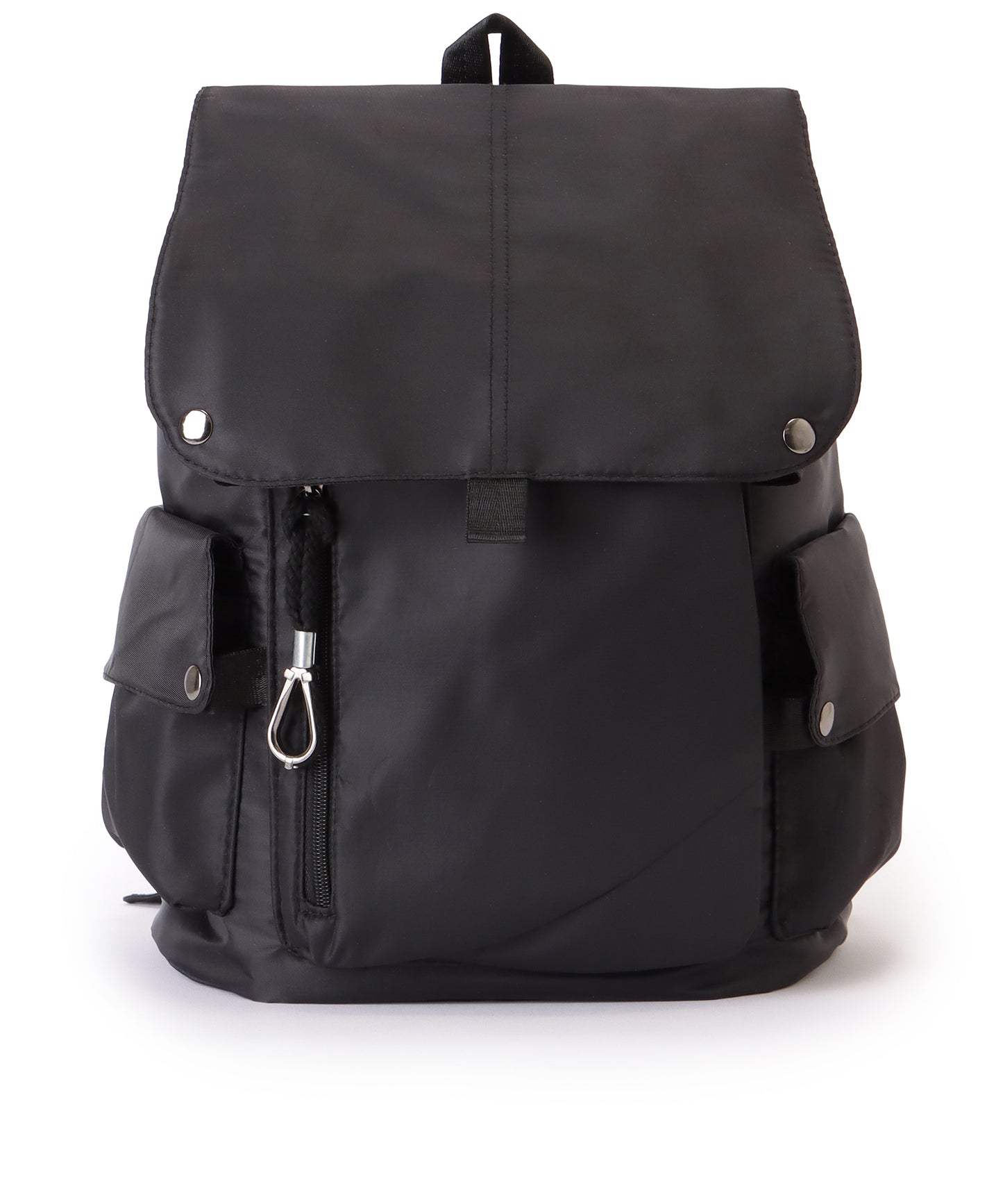 ソリッドカラー ユニセックス 大容量 多ポケット バックパック