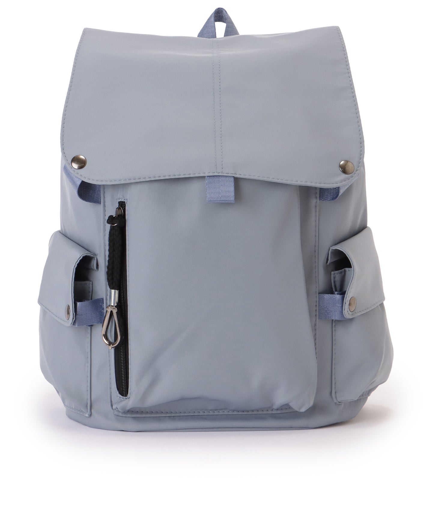 ソリッドカラー ユニセックス 大容量 多ポケット バックパック