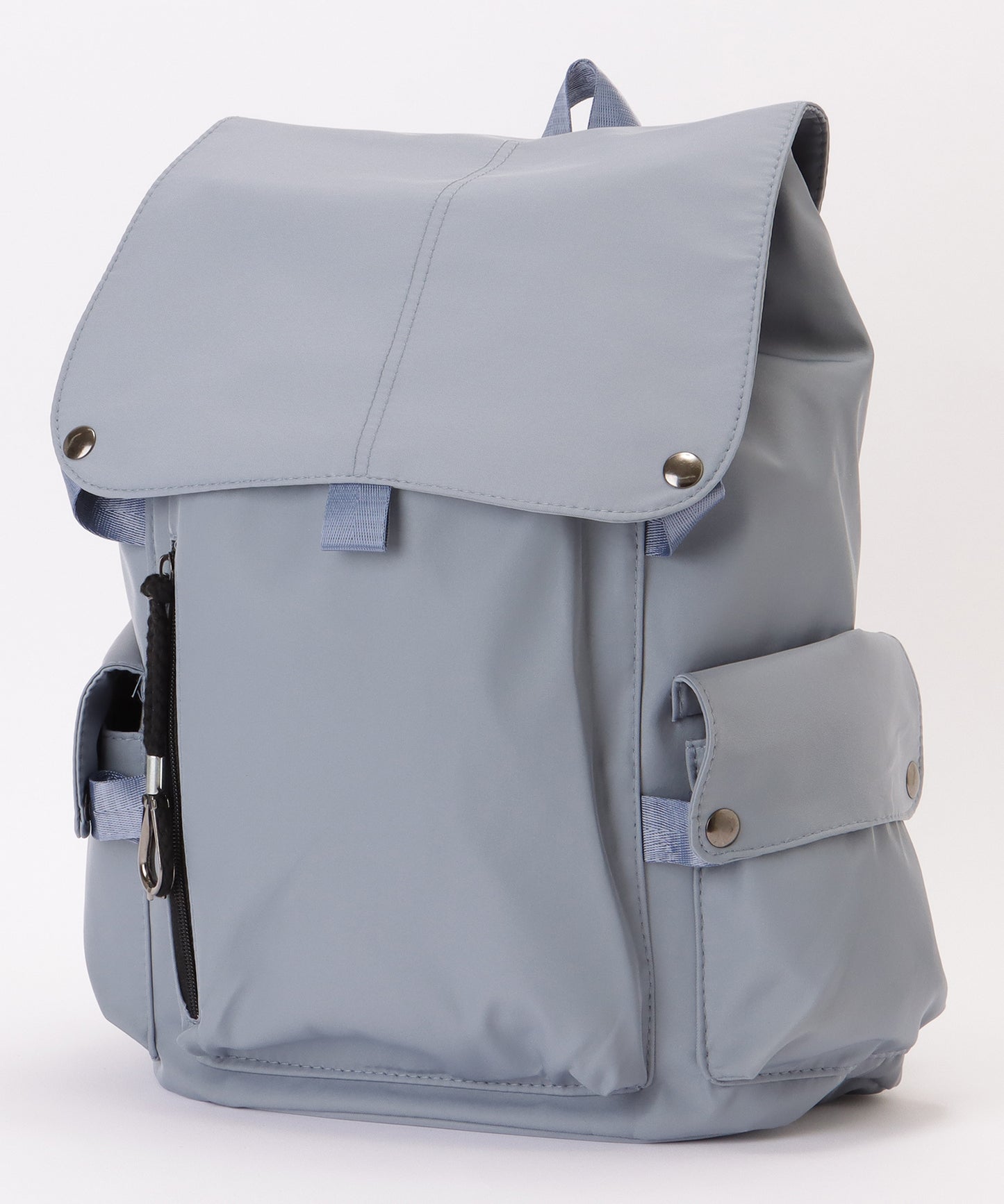 ソリッドカラー ユニセックス 大容量 多ポケット バックパック