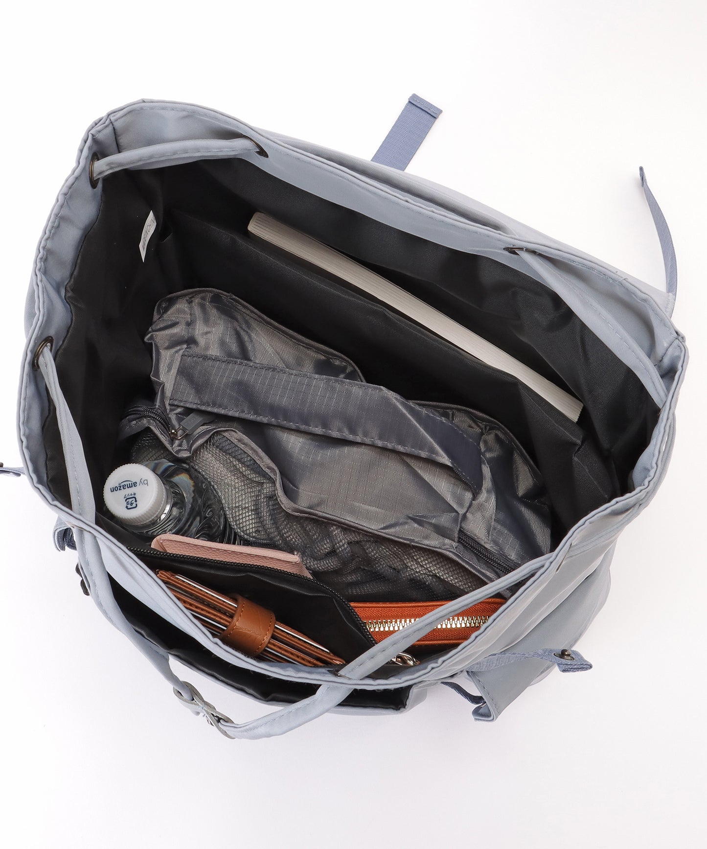 ソリッドカラー ユニセックス 大容量 多ポケット バックパック