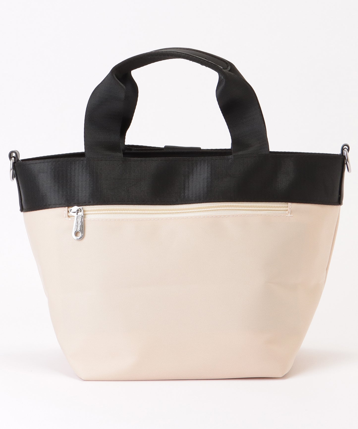 2WAY リボン付き 配色 ランチ トートバッグ