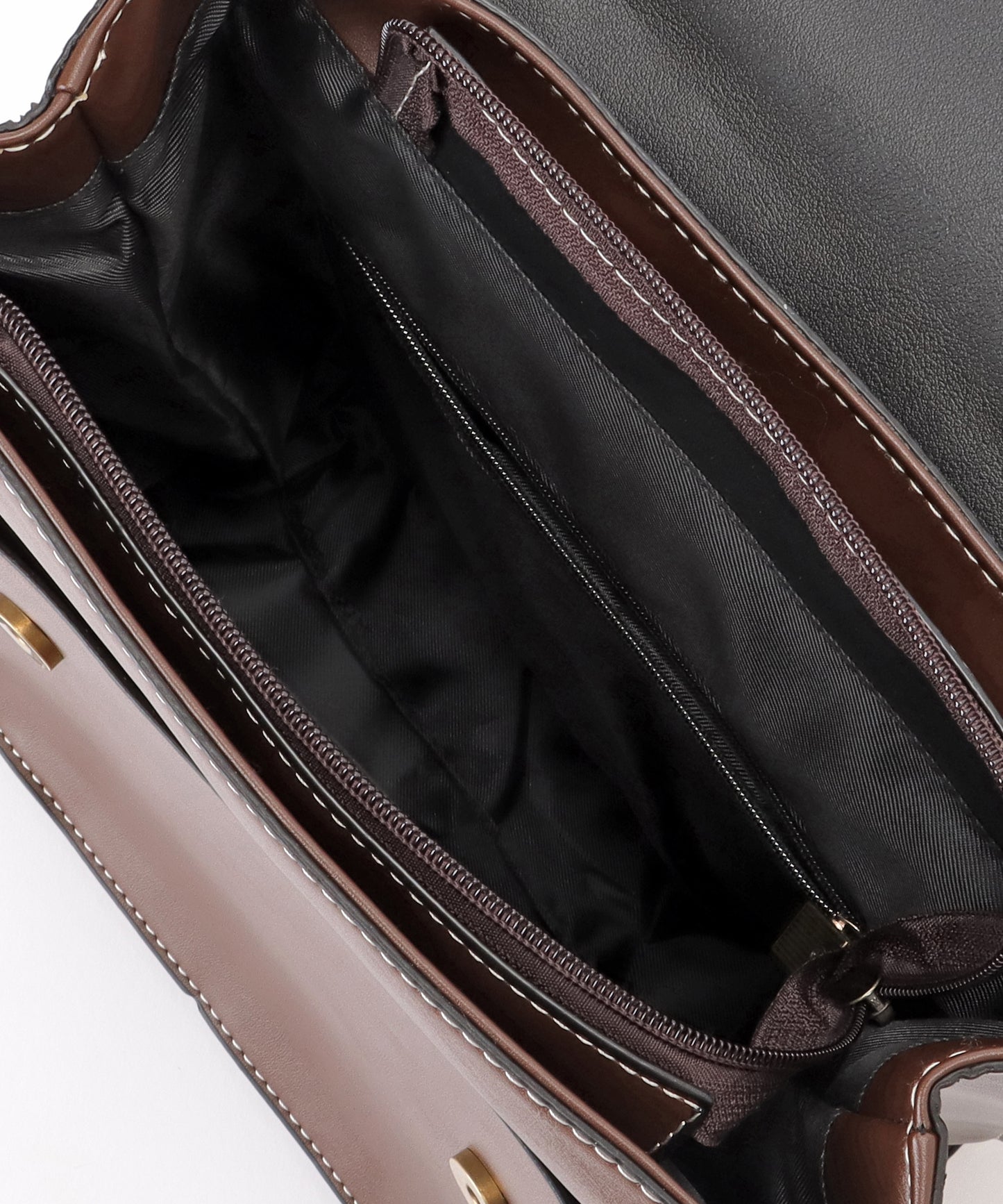 ランドセル風 スクエア ステッチ ショルダーバッグ