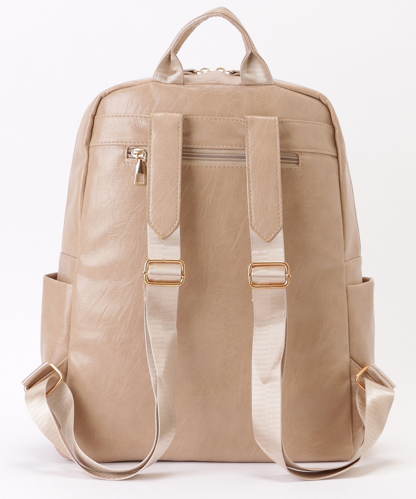 ラウンドファスナー 多ポケット スクエア リュックサック