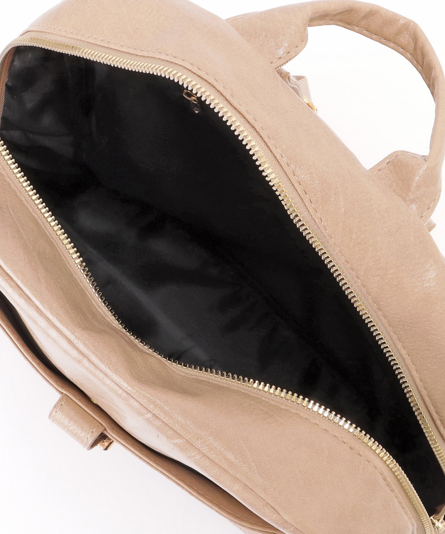 ラウンドファスナー 多ポケット スクエア リュックサック