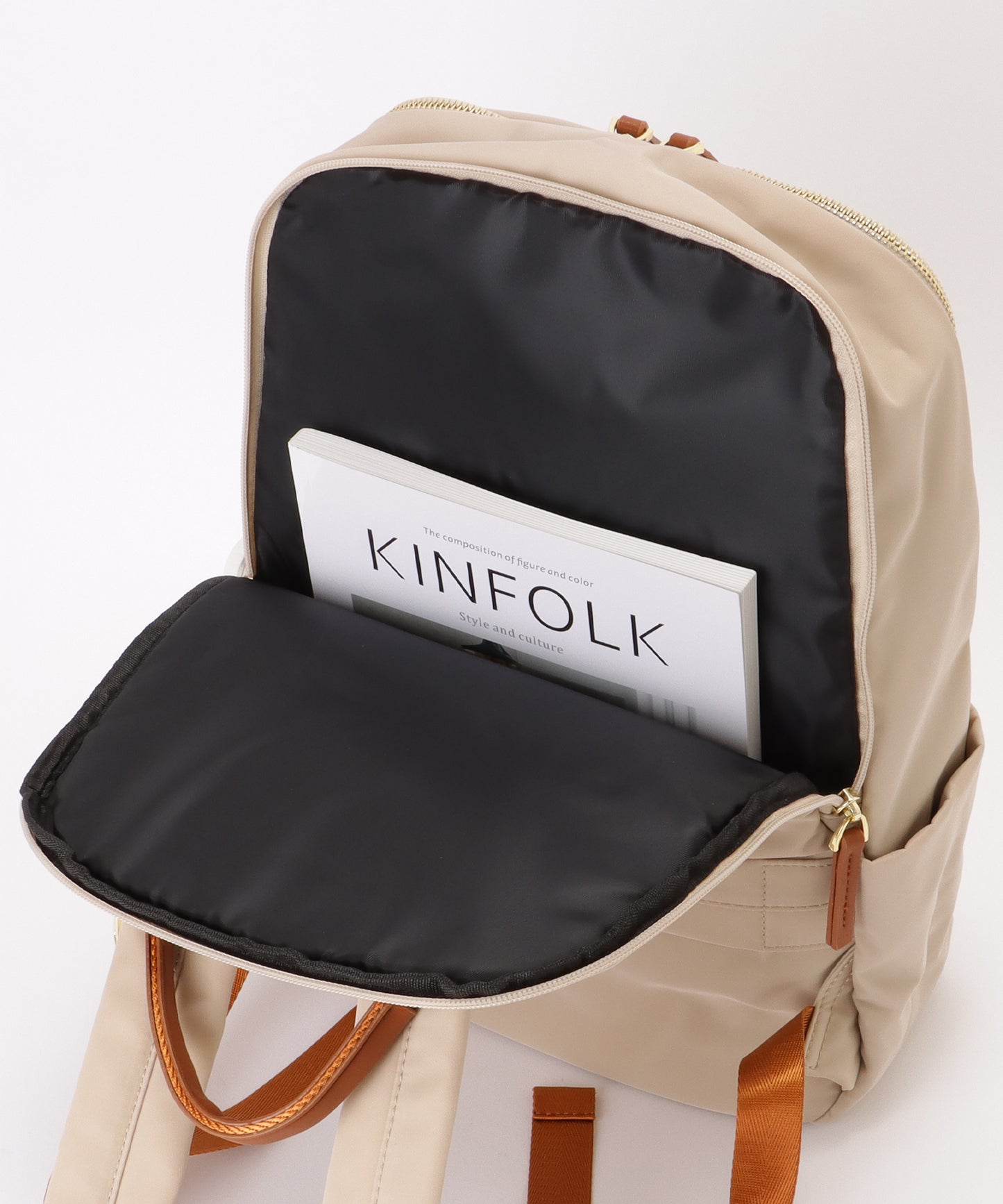 キャリーオン ベルト付き オックスフォード生地 スクエア リュックサック