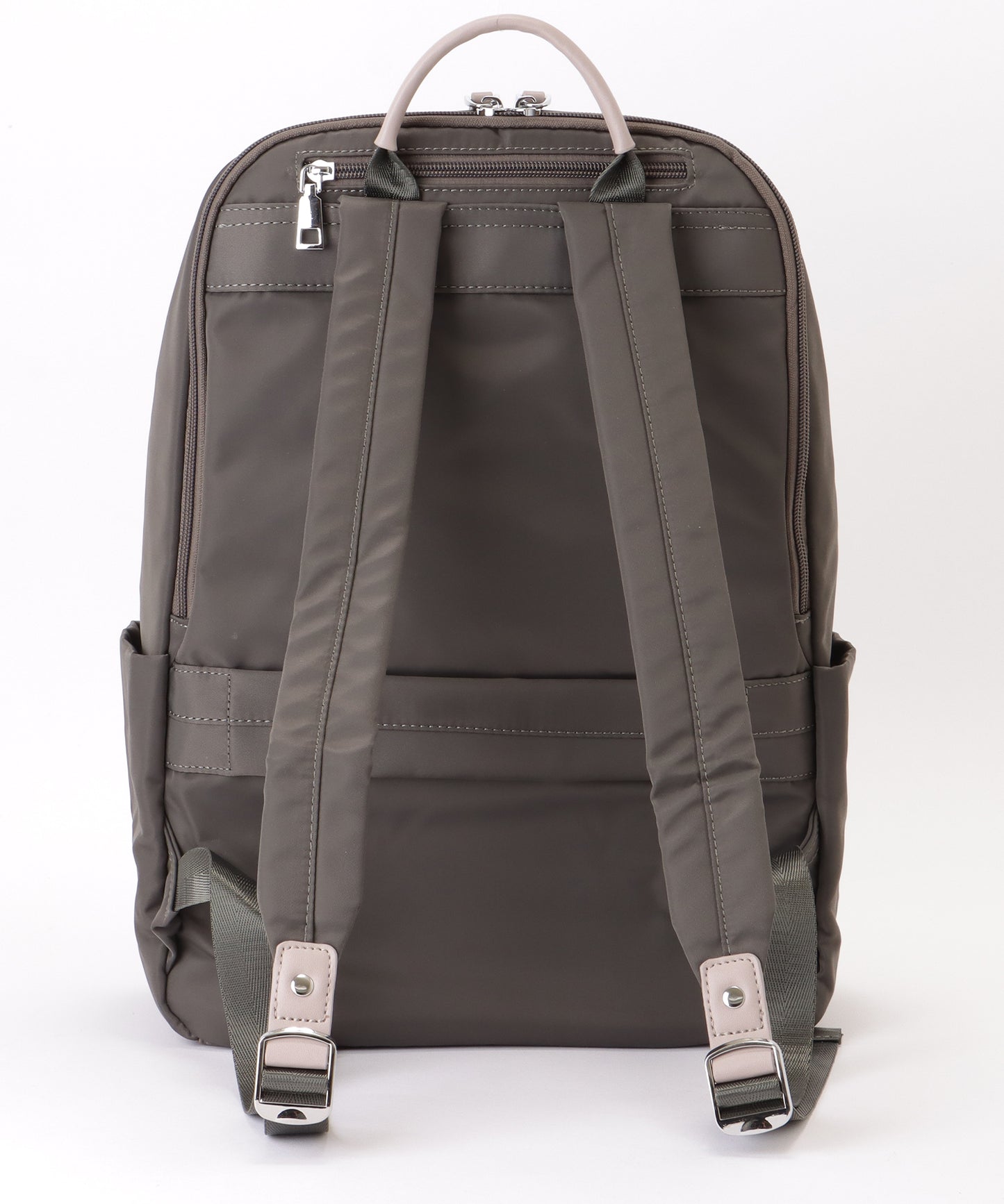 キャリーオン ベルト付き オックスフォード生地 スクエア リュックサック