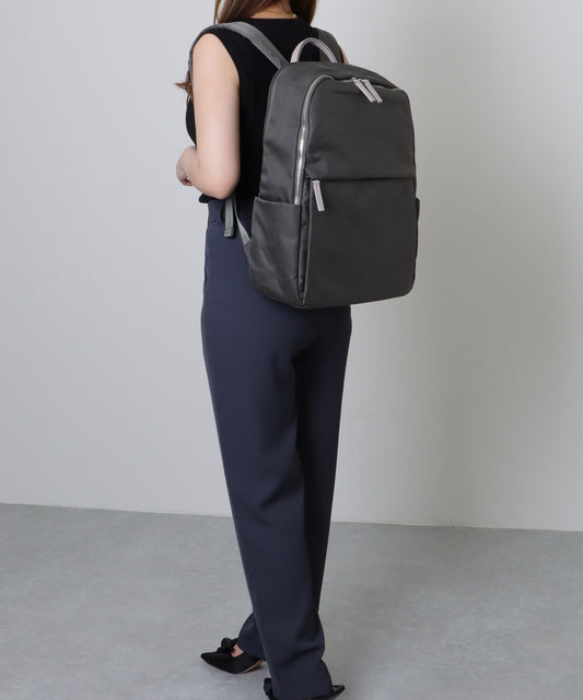 キャリーオン ベルト付き オックスフォード生地 スクエア リュックサック