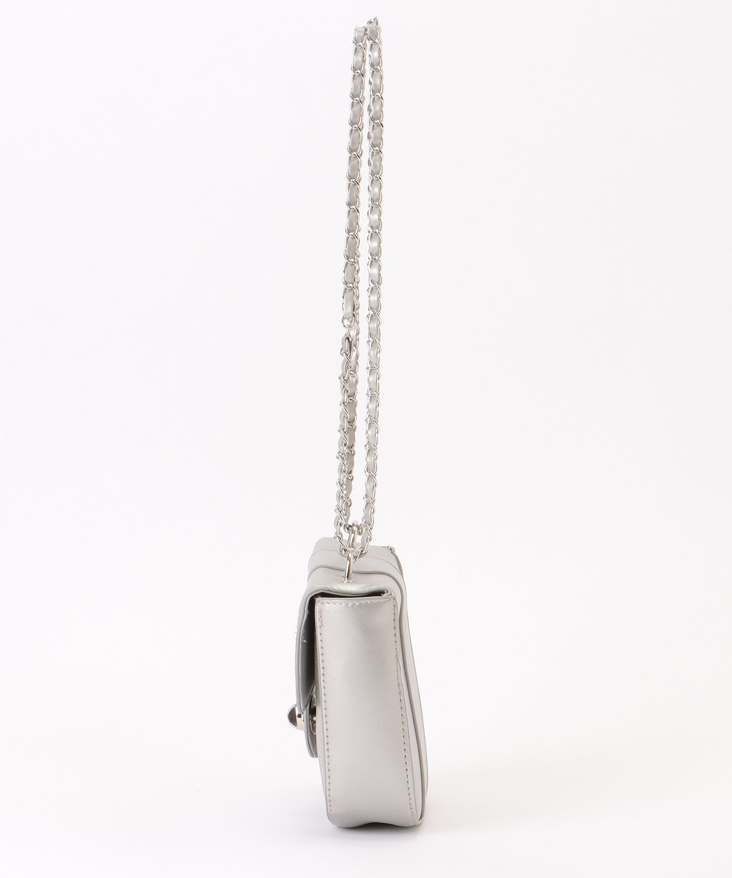 コンパクト ラウンド 2WAY チェーン ショルダーバッグ