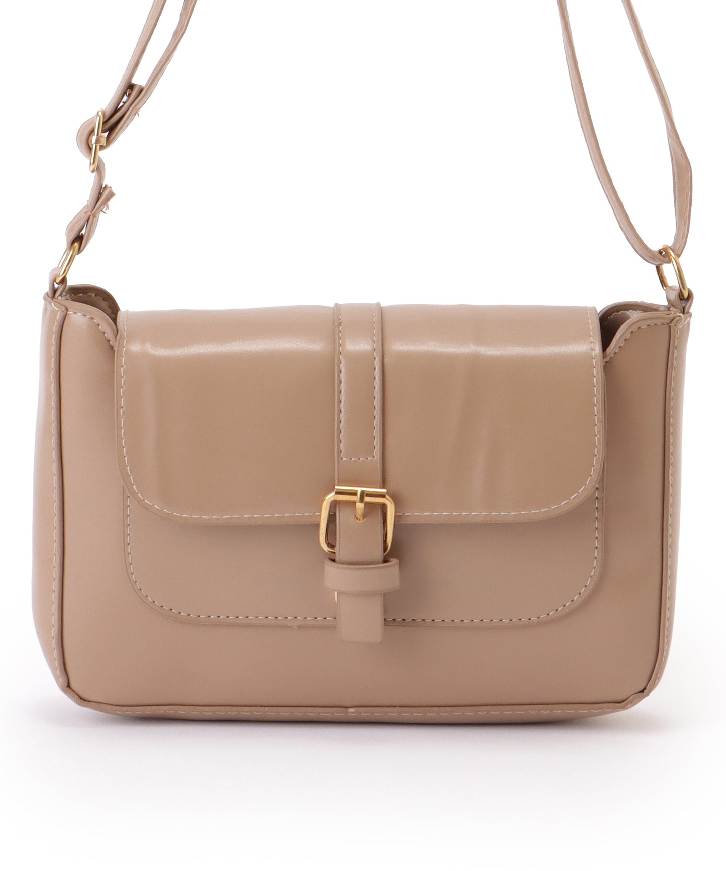 スクール風 スクエア ベルト ショルダーバッグ