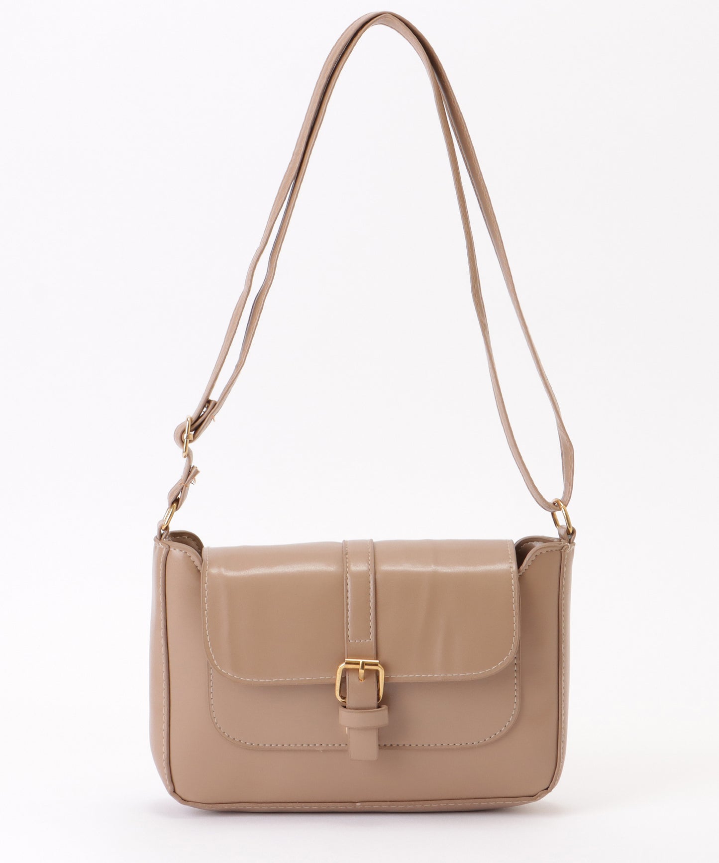 スクール風 スクエア ベルト ショルダーバッグ