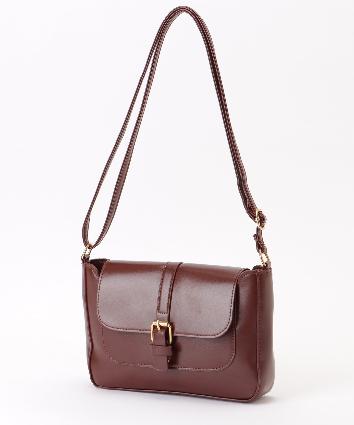 スクール風 スクエア ベルト ショルダーバッグ