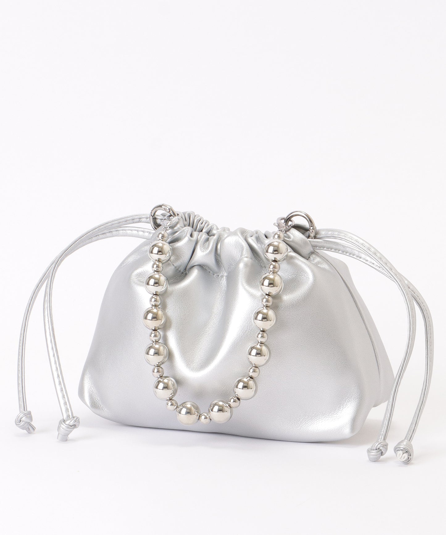 ボールチェーン付き 2WAY 巾着 バッグ