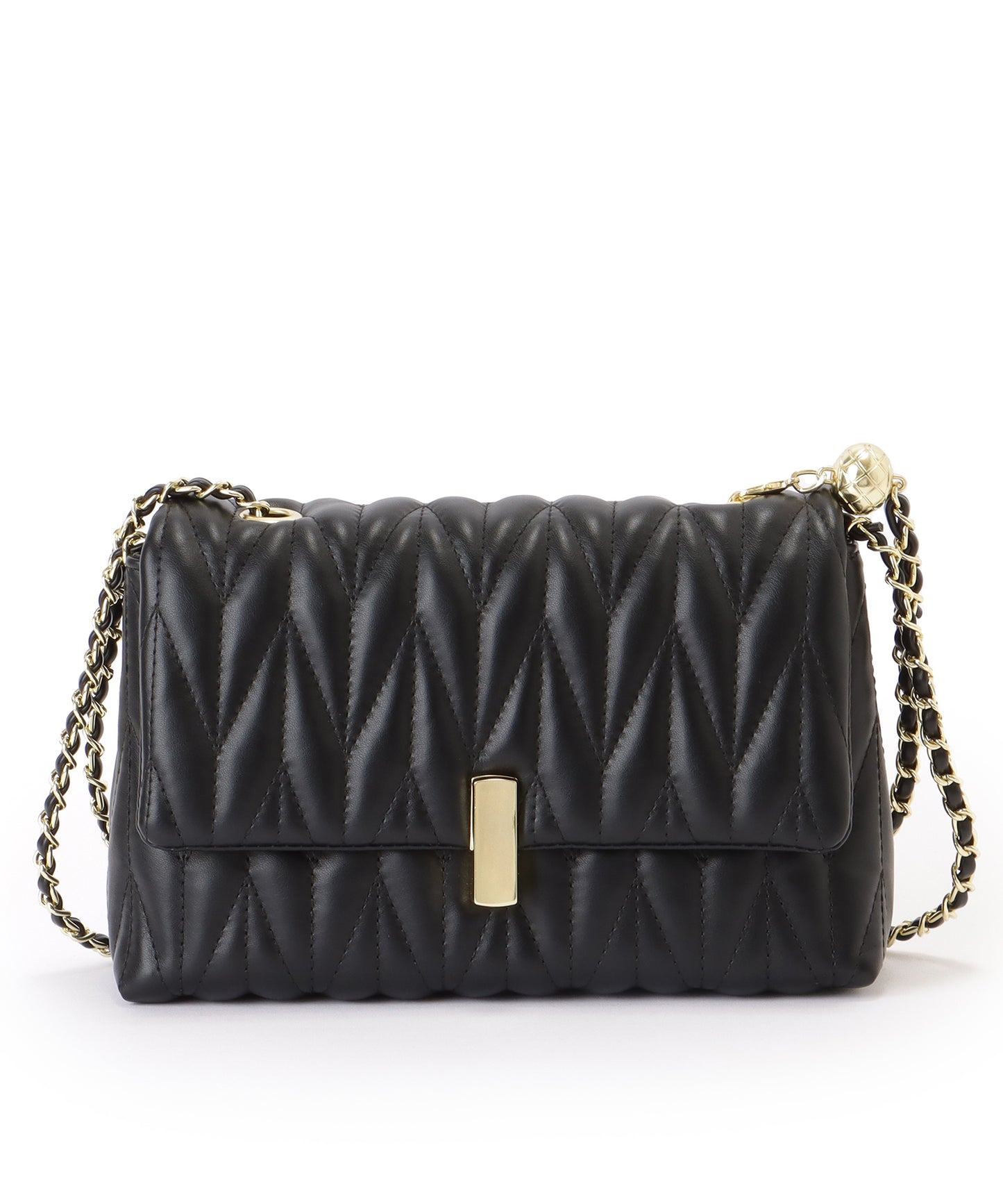 ヘリンボーン ステッチ 2WAY チェーン バッグ