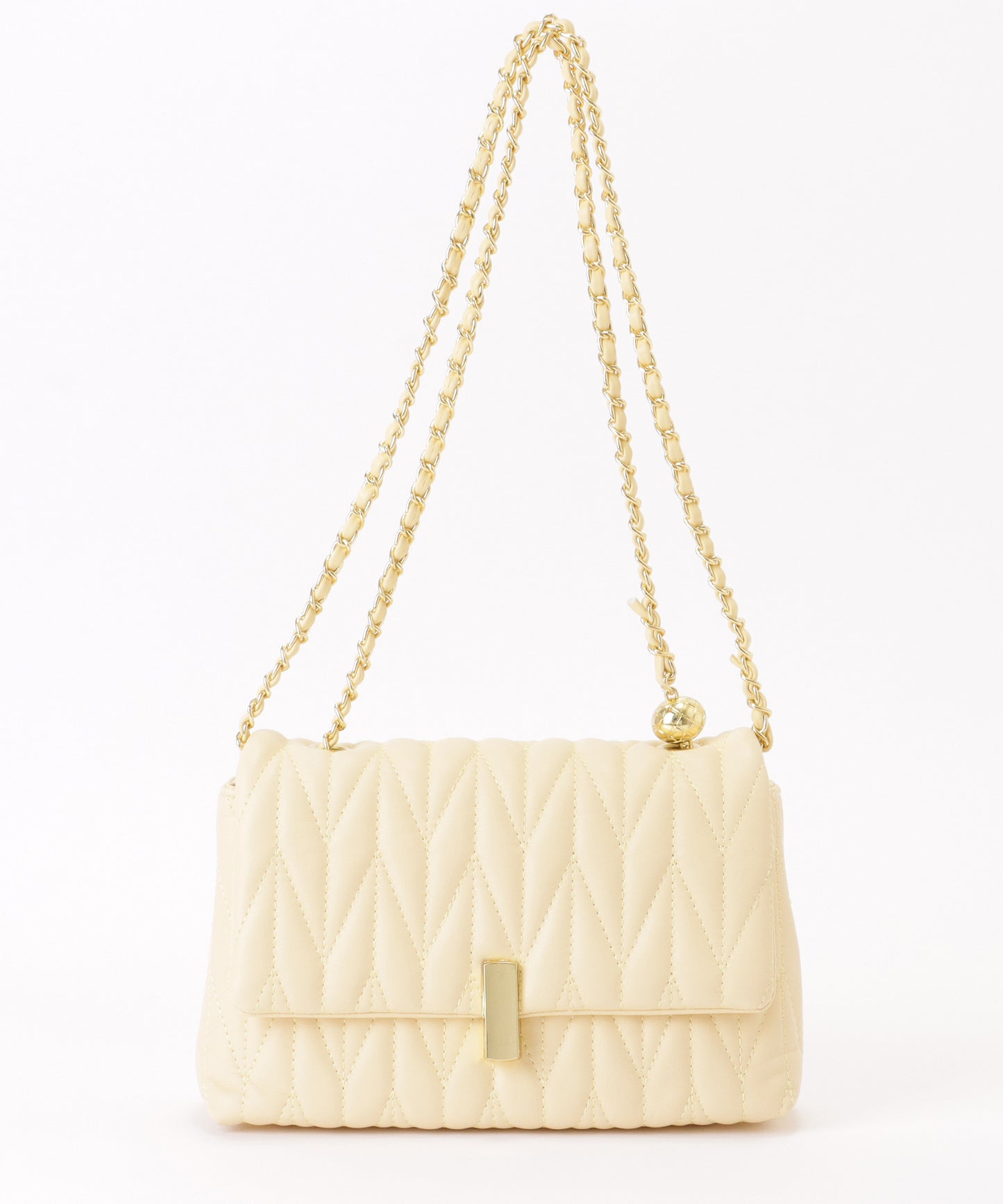 ヘリンボーン ステッチ 2WAY チェーン バッグ