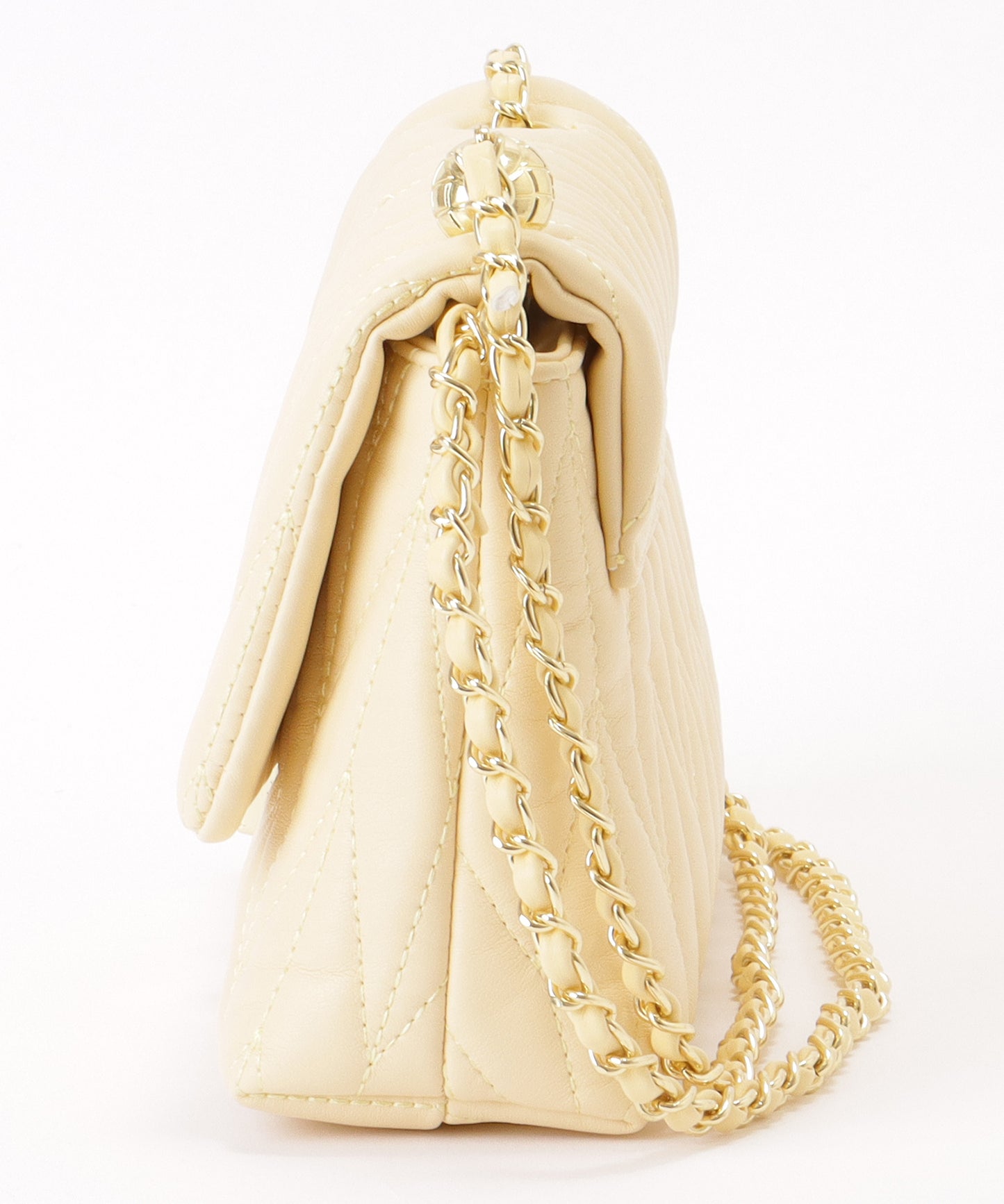 ヘリンボーン ステッチ 2WAY チェーン バッグ