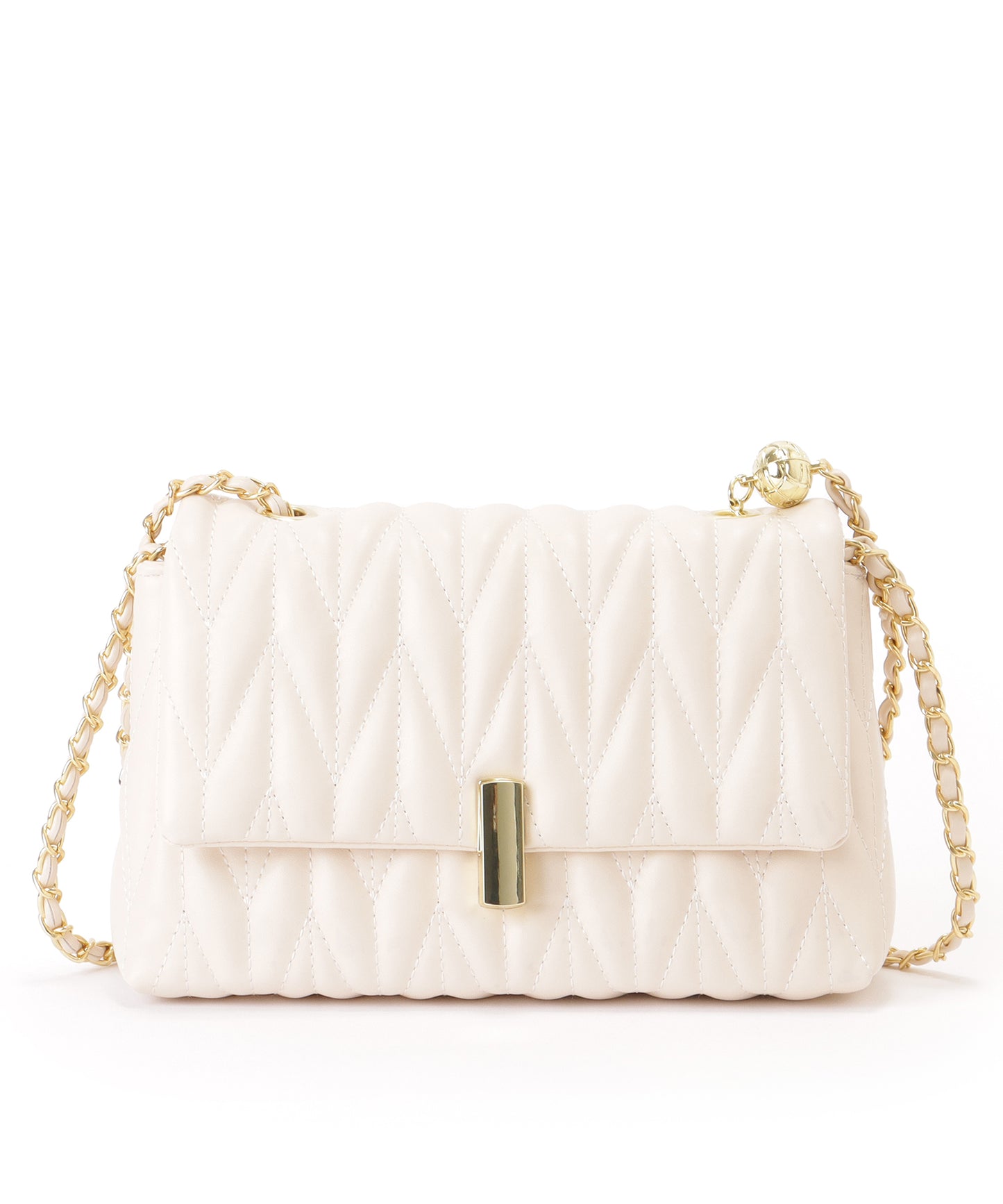 ヘリンボーン ステッチ 2WAY チェーン バッグ