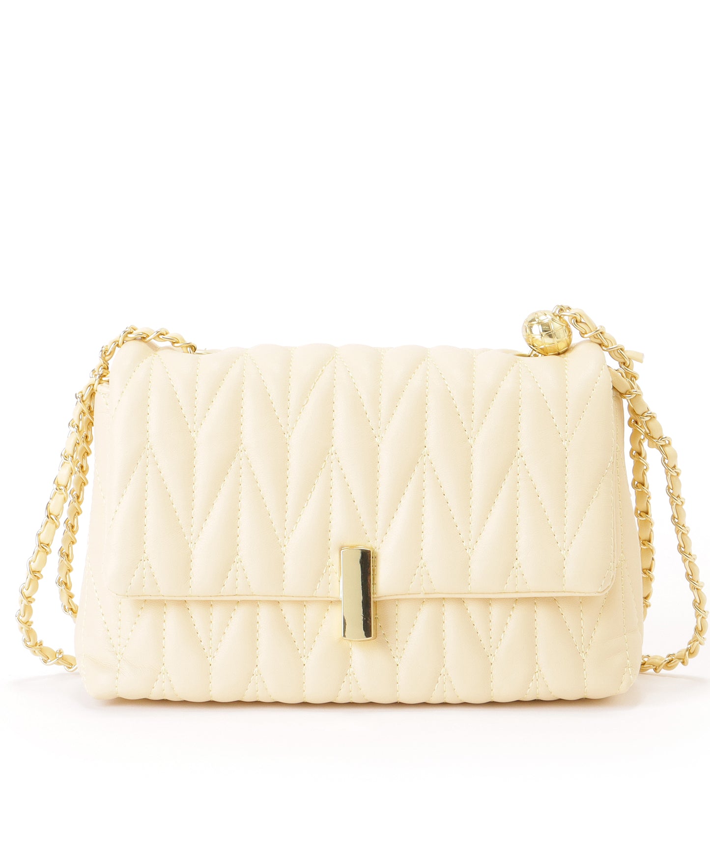 ヘリンボーン ステッチ 2WAY チェーン バッグ