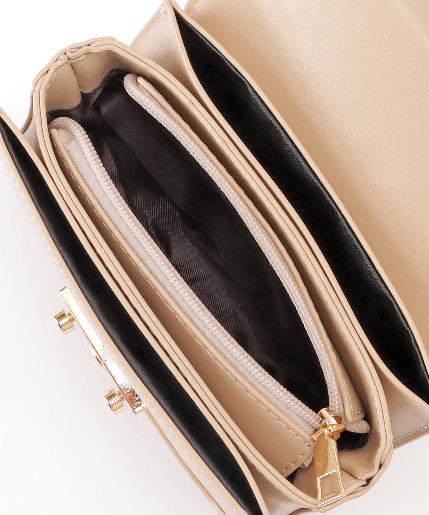 クロコ風 型押し スクエア ショルダーバッグ