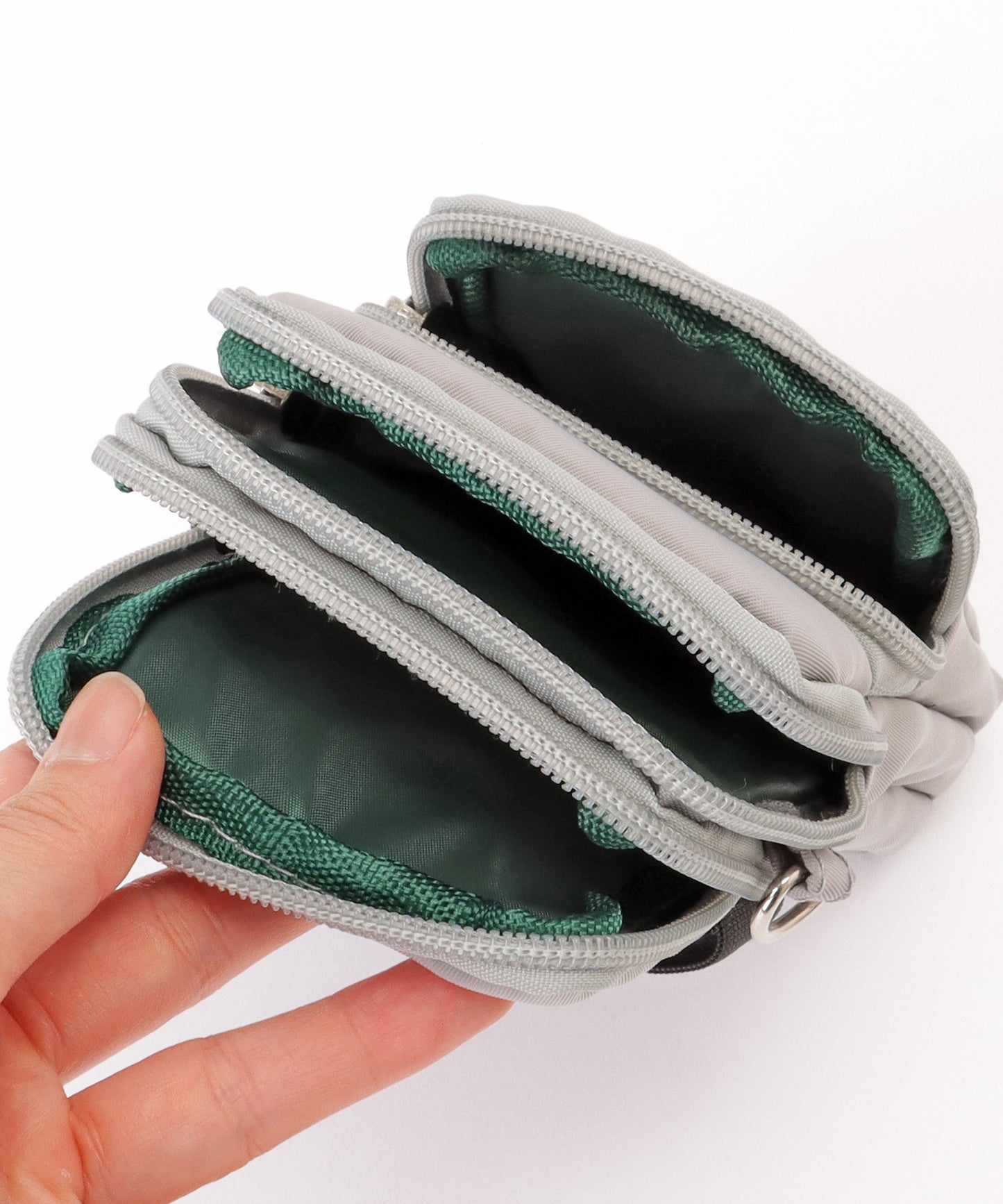 ハートチャーム付き 3WAY コンパクト スクエア ショルダー スマホ バッグ