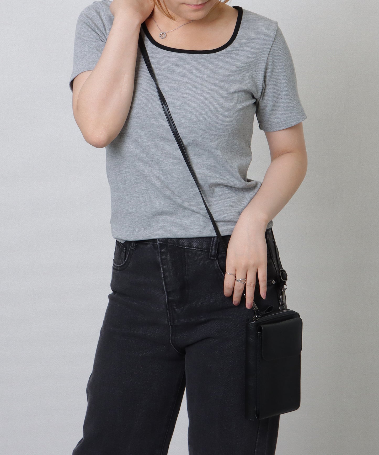 ショルダー付き 2WAY スマホ ウォレット バッグ