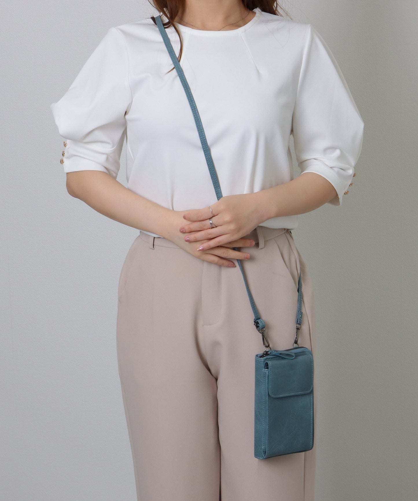 ショルダー付き 2WAY スマホ ウォレット バッグ