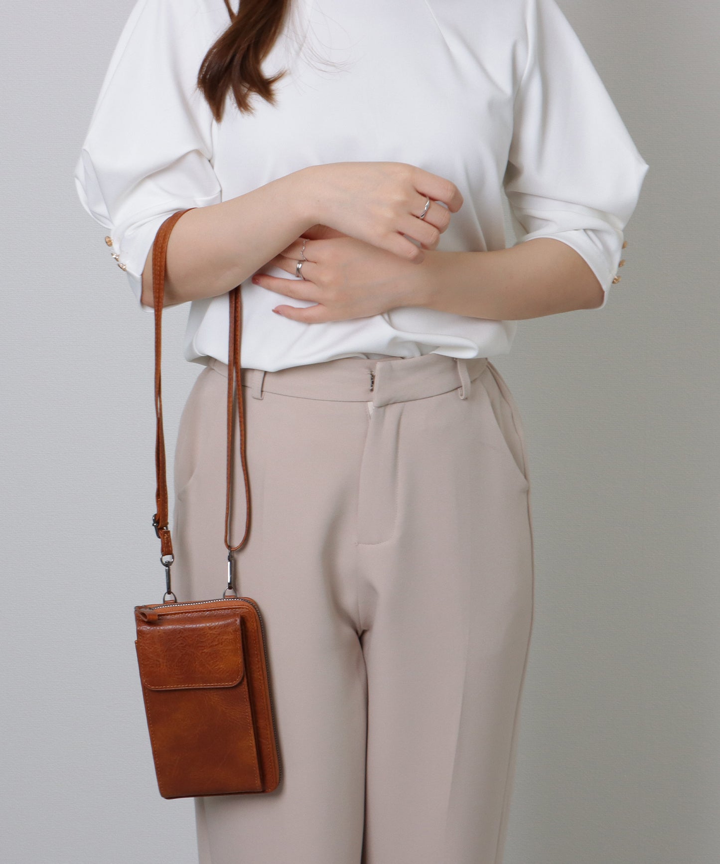 ショルダー付き 2WAY スマホ ウォレット バッグ