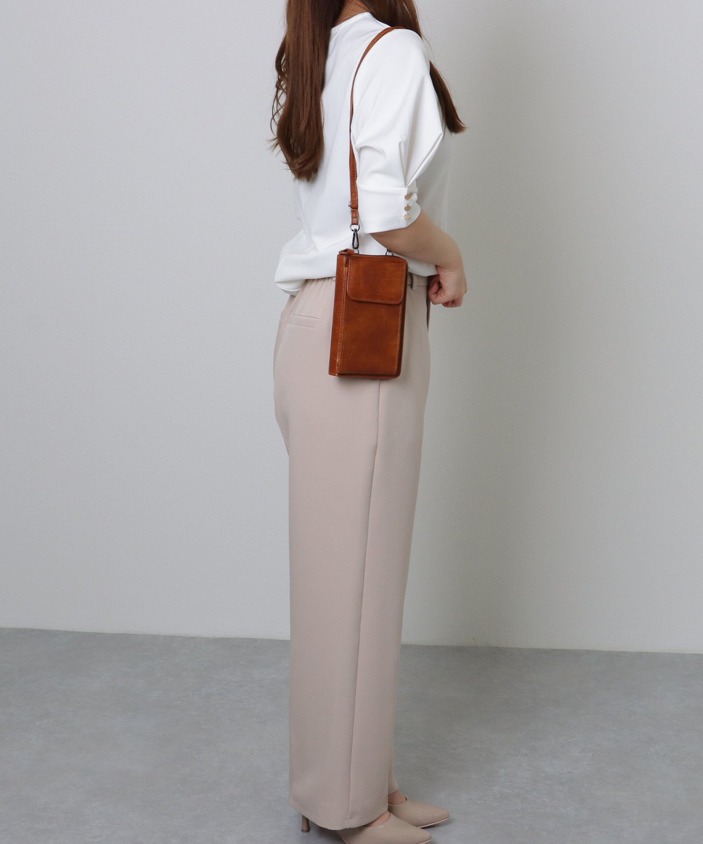 ショルダー付き 2WAY スマホ ウォレット バッグ