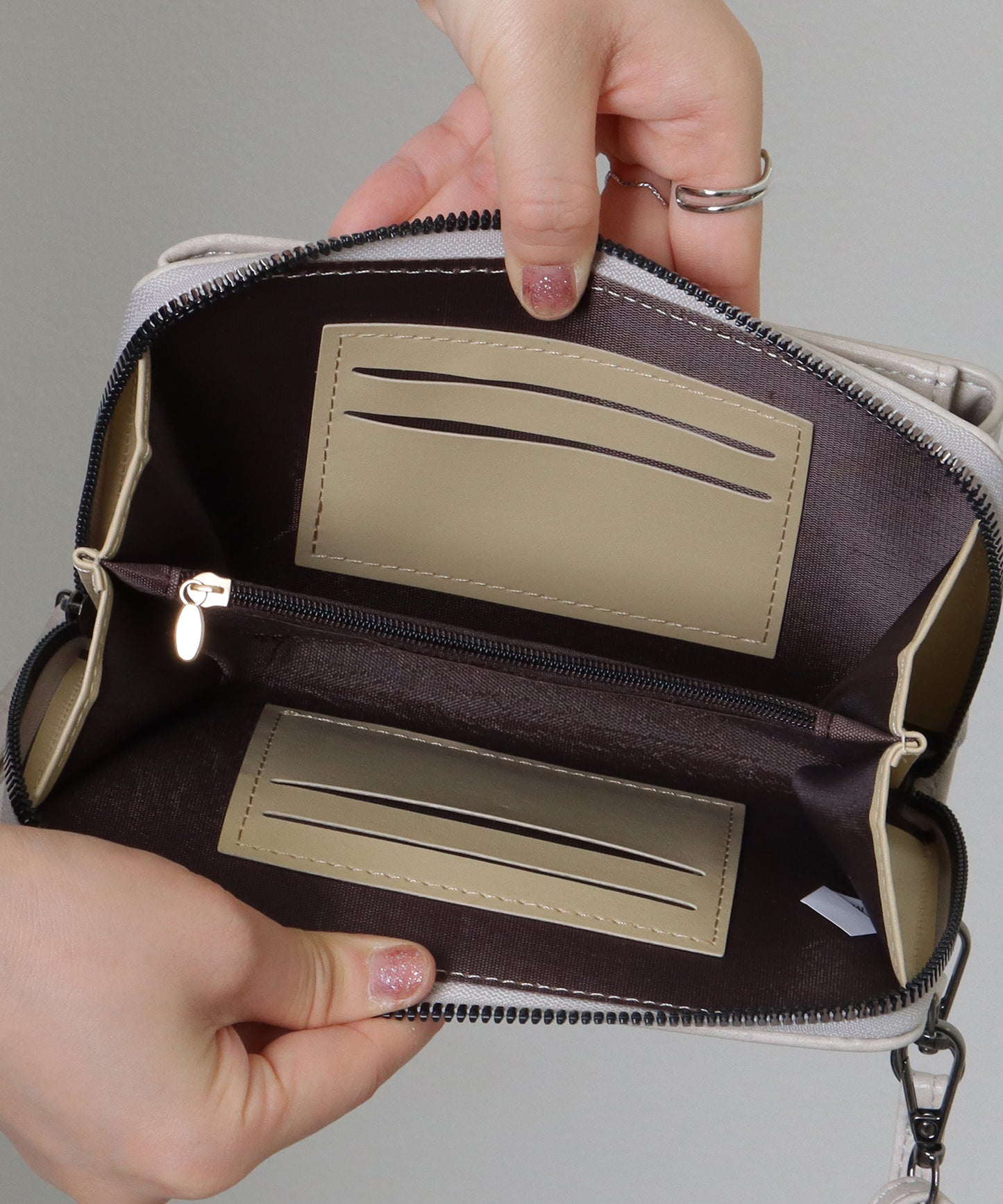 ショルダー付き 2WAY スマホ ウォレット バッグ