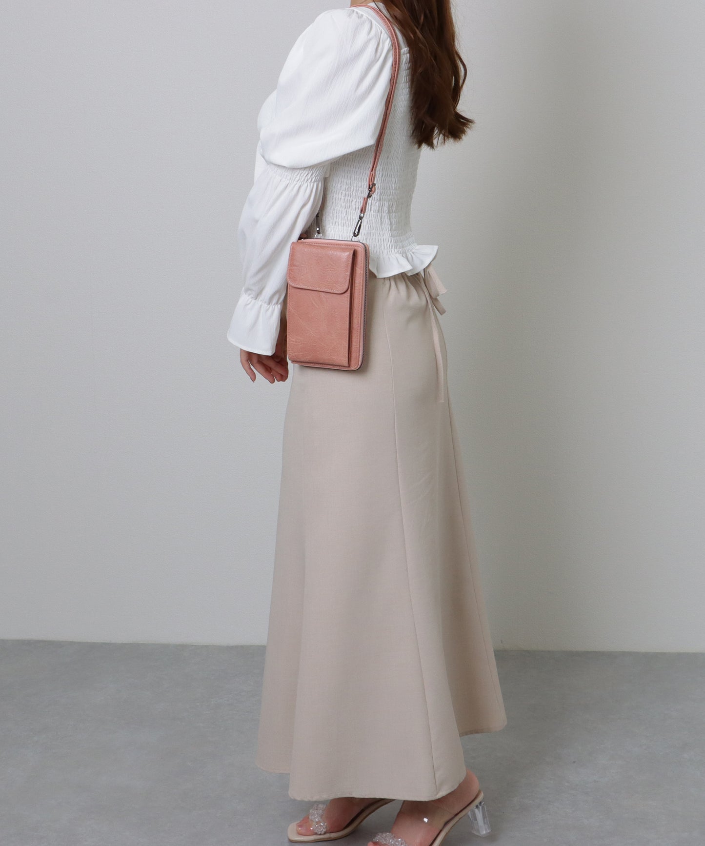 ショルダー付き 2WAY スマホ ウォレット バッグ