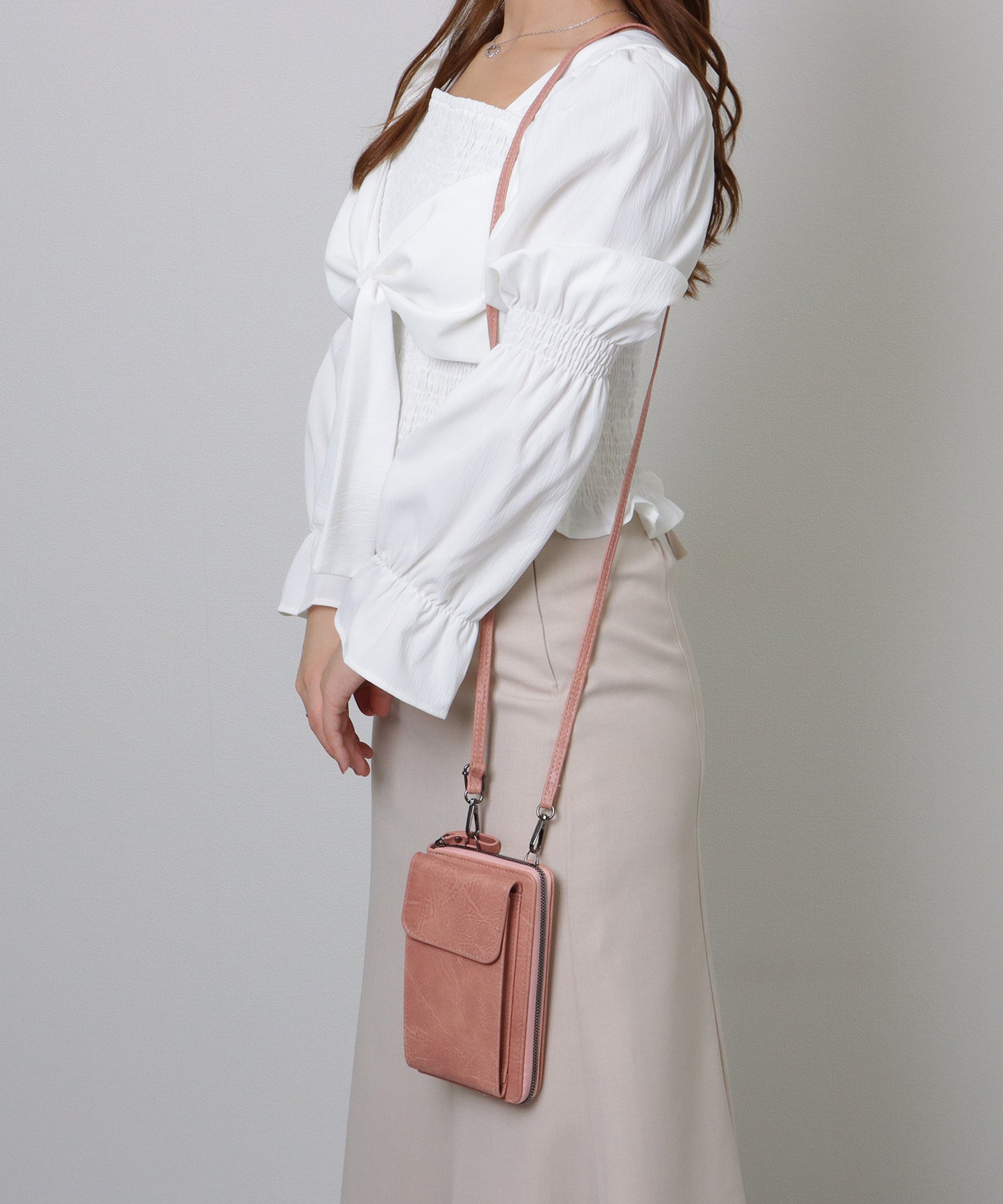 ショルダー付き 2WAY スマホ ウォレット バッグ