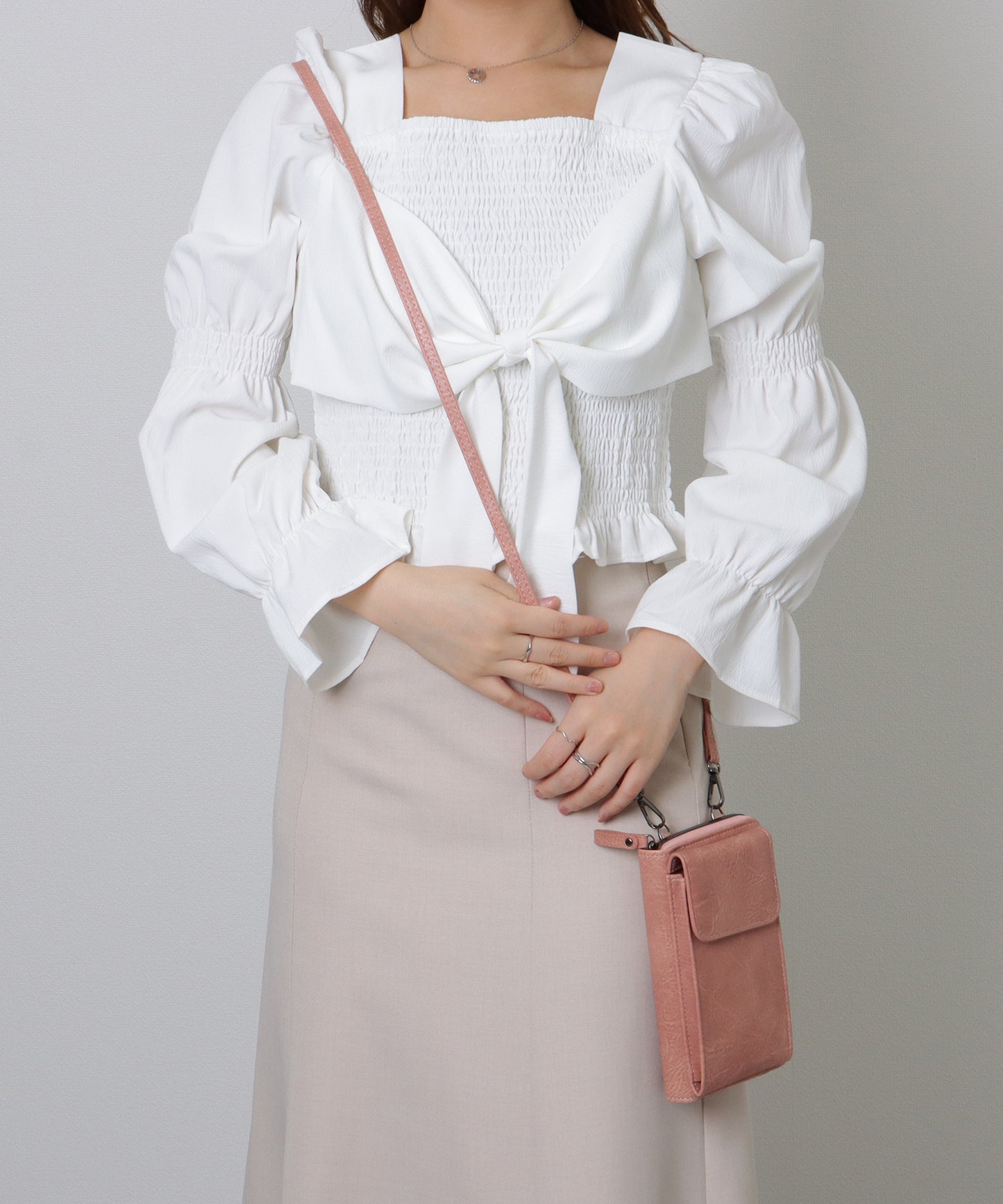 ショルダー付き 2WAY スマホ ウォレット バッグ