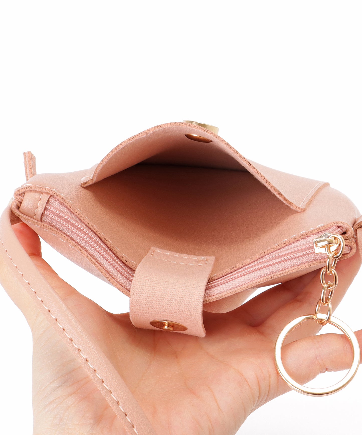 キーリング付き コンパクト サコッシュ バッグ