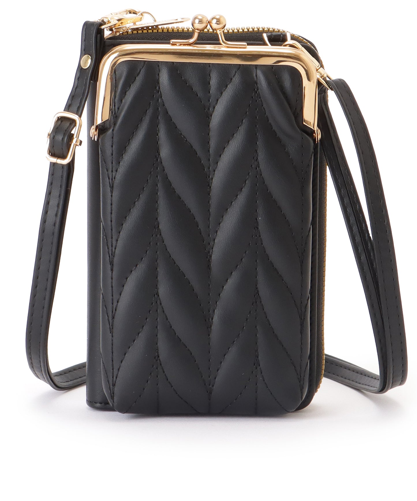 キルティング がま口 ウォレット バッグ