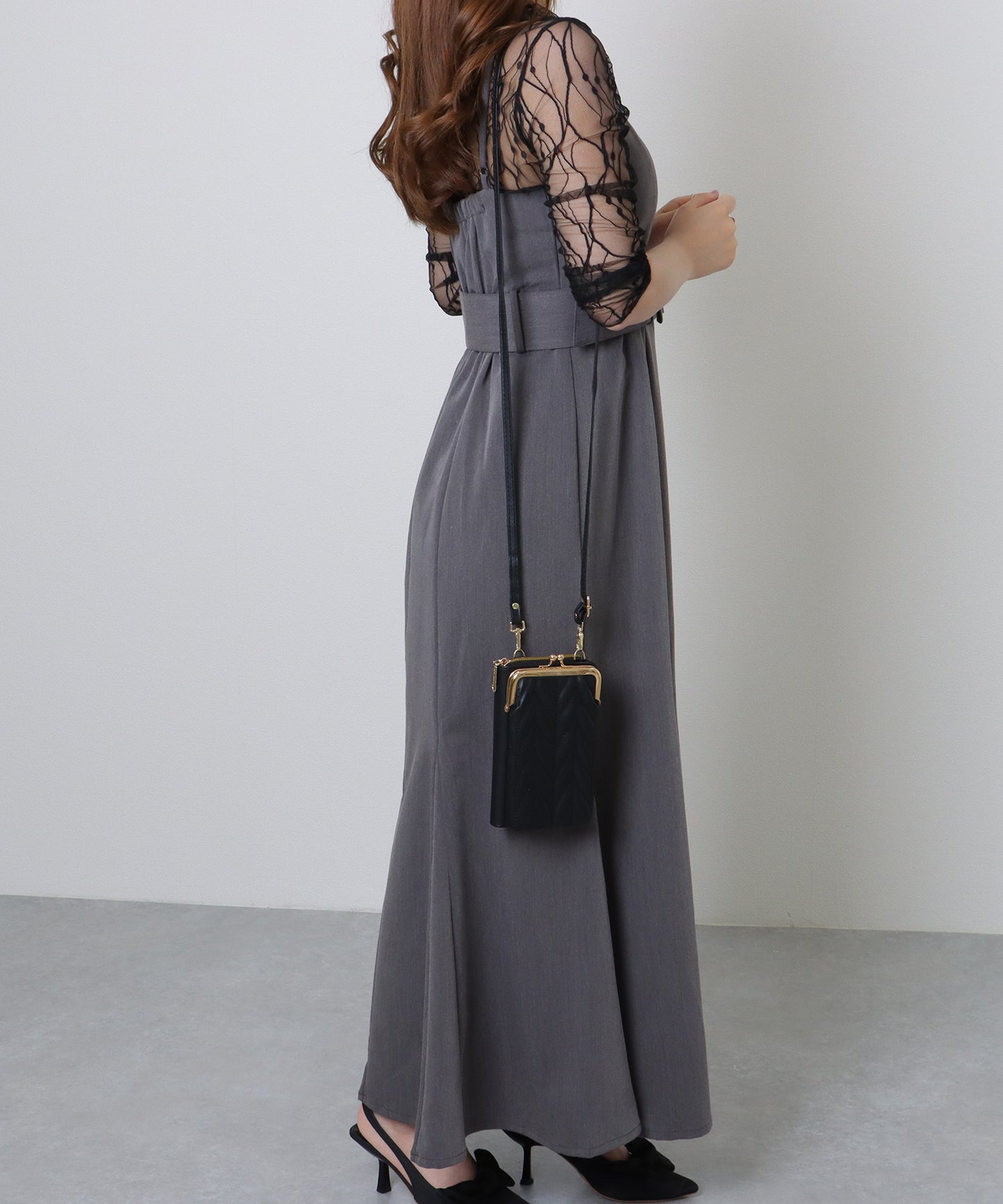 キルティング がま口 ウォレット バッグ