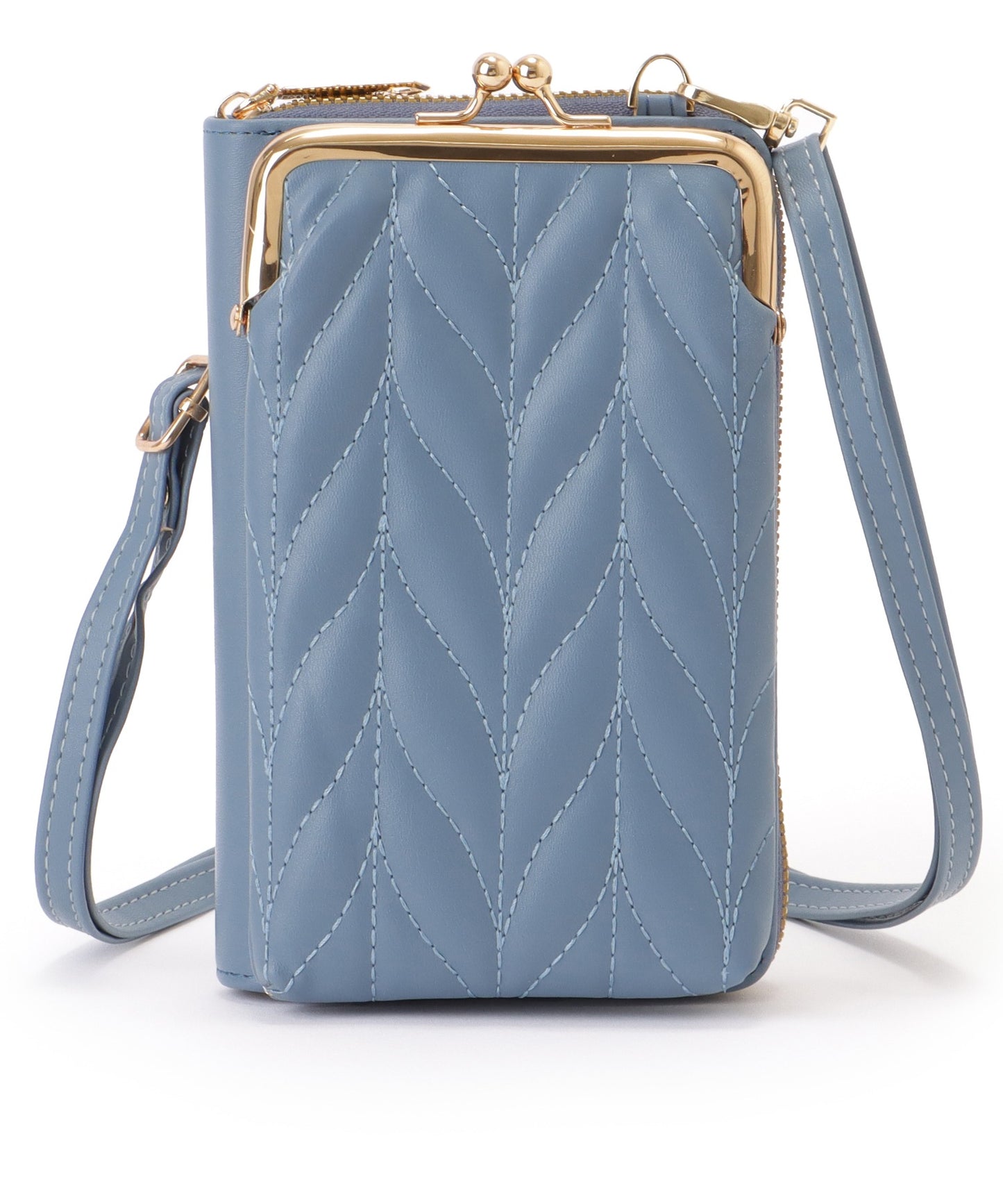 キルティング がま口 ウォレット バッグ